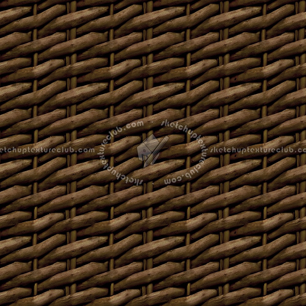 Textures   -   NATURE ELEMENTS   -   RATTAN &amp; WICKER  - Wicker woven basket texture seamless 12597 (seamless)