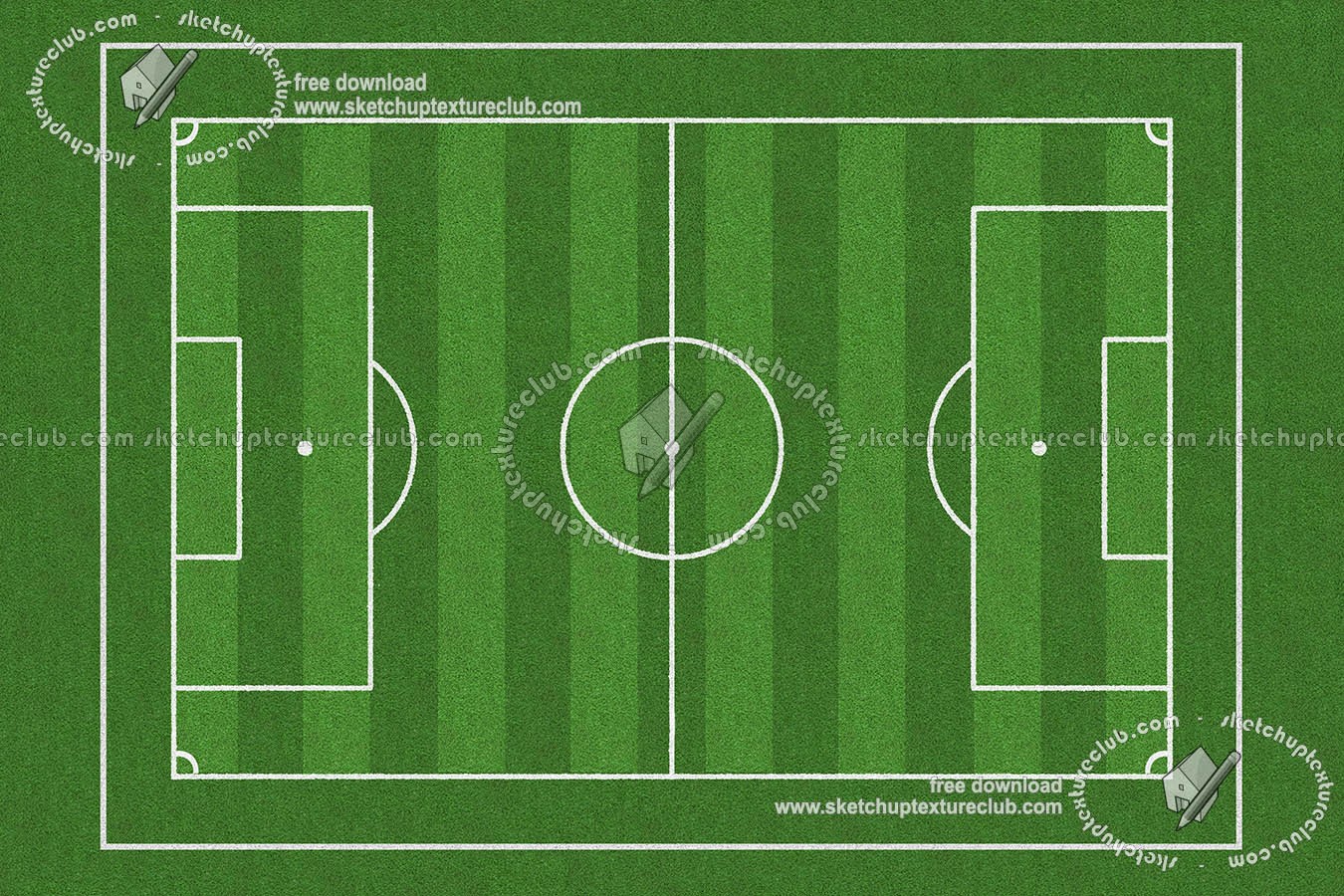 Textures   -   NATURE ELEMENTS   -   VEGETATION   -   Green grass  - Foot ball sports field texture 18717