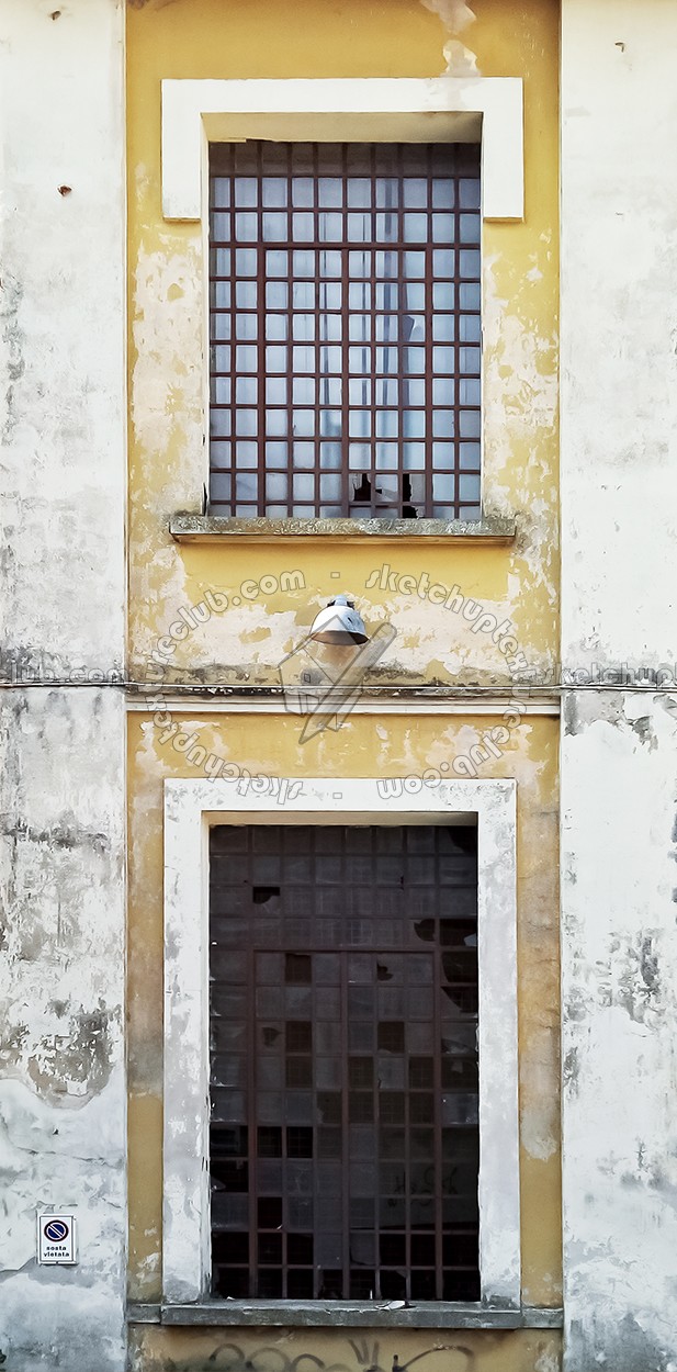 Textures - ARCHITECTURE - BUILDINGS - Windows - mixed windows - Old damaged windows glass blocks broken texture 18440