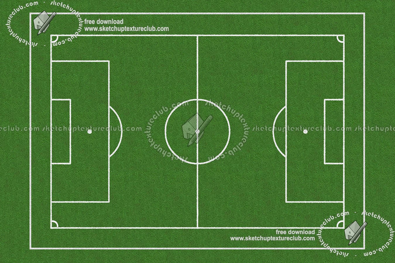 Textures   -   NATURE ELEMENTS   -   VEGETATION   -   Green grass  - Foot ball sports field texture 18718