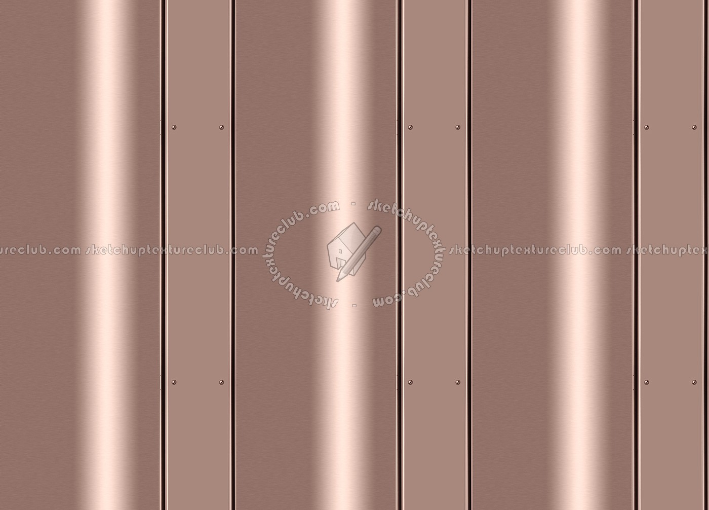 Textures   -   MATERIALS   -   METALS   -   Facades claddings  - Copper metal facade cladding texture seamless 10228 (seamless)