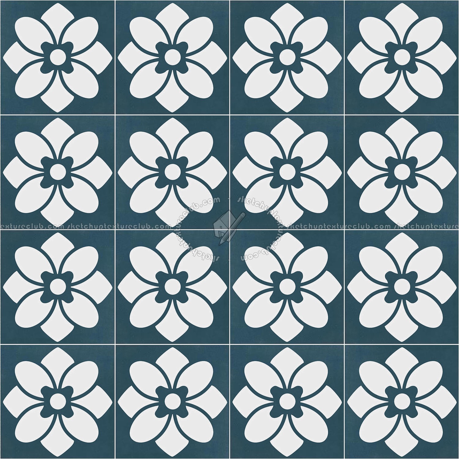 Textures   -   ARCHITECTURE   -   TILES INTERIOR   -   Cement - Encaustic   -   Victorian  - Victorian cement floor tile texture seamless 13783 (seamless)