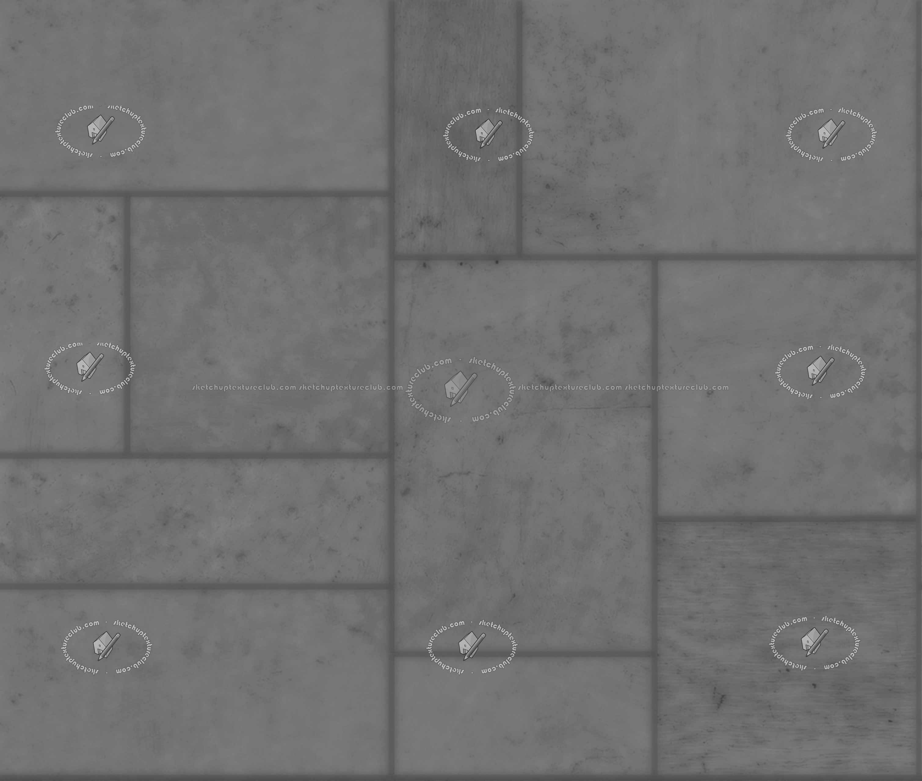 Textures   -   ARCHITECTURE   -   PAVING OUTDOOR   -   Pavers stone   -   Blocks mixed  - Pavers stone mixed size texture seamless 21200 - Displacement