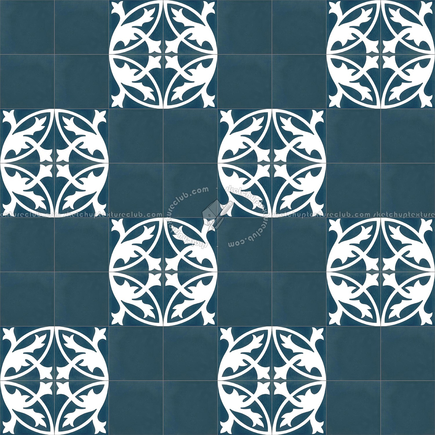 Textures   -   ARCHITECTURE   -   TILES INTERIOR   -   Cement - Encaustic   -   Encaustic  - Traditional encaustic cement ornate tile texture seamless 13566 (seamless)
