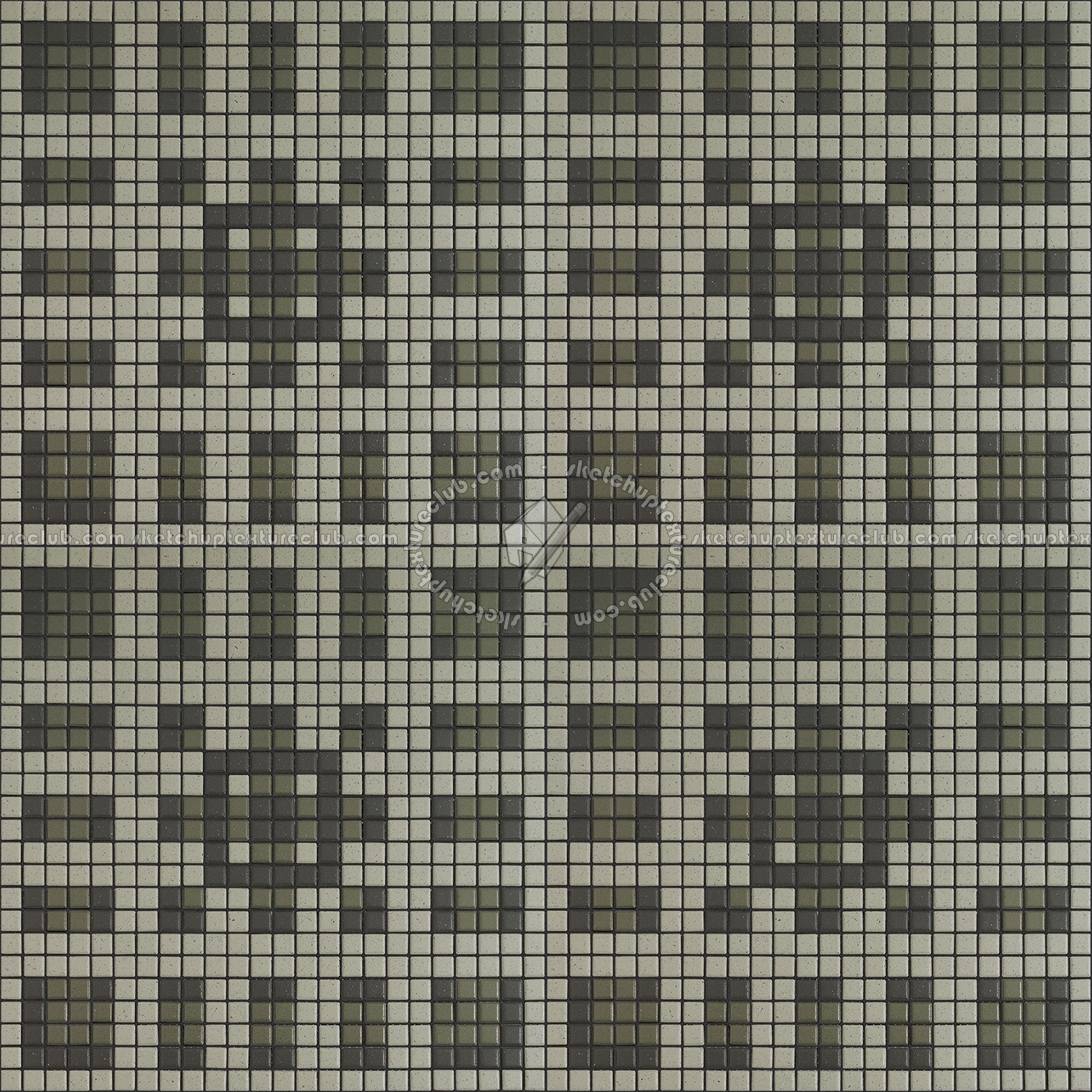 Textures - ARCHITECTURE - TILES INTERIOR - Mosaico - Classic format - Patterned - Mosaico patterned tiles texture seamless 15158 (seamless)