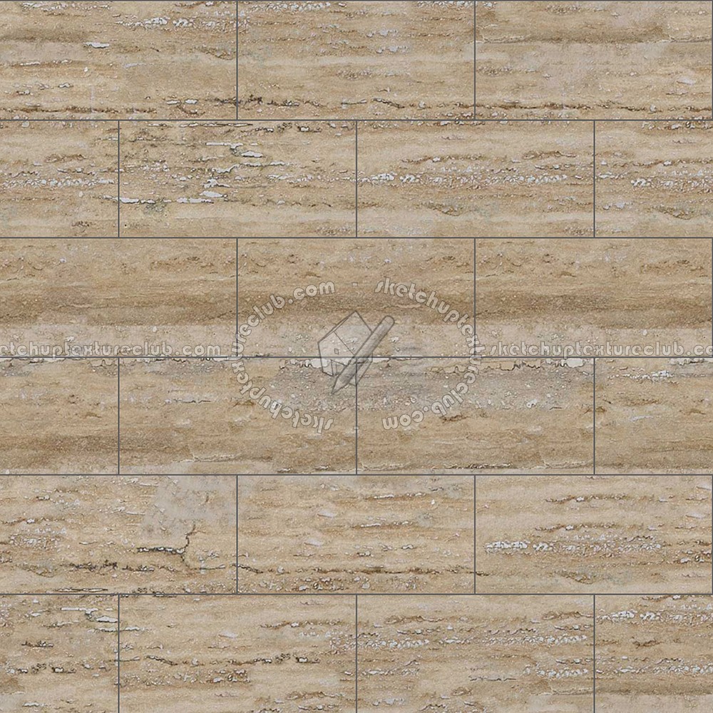 Textures   -   ARCHITECTURE   -   TILES INTERIOR   -   Marble tiles   -   Travertine  - Striated travertine floor tile texture seamless 14795 (seamless)