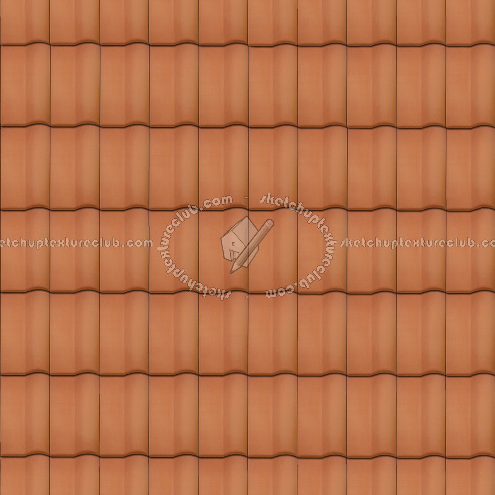Textures   -   ARCHITECTURE   -   ROOFINGS   -   Clay roofs  - Terracotta roof tile texture seamless 03474 (seamless)