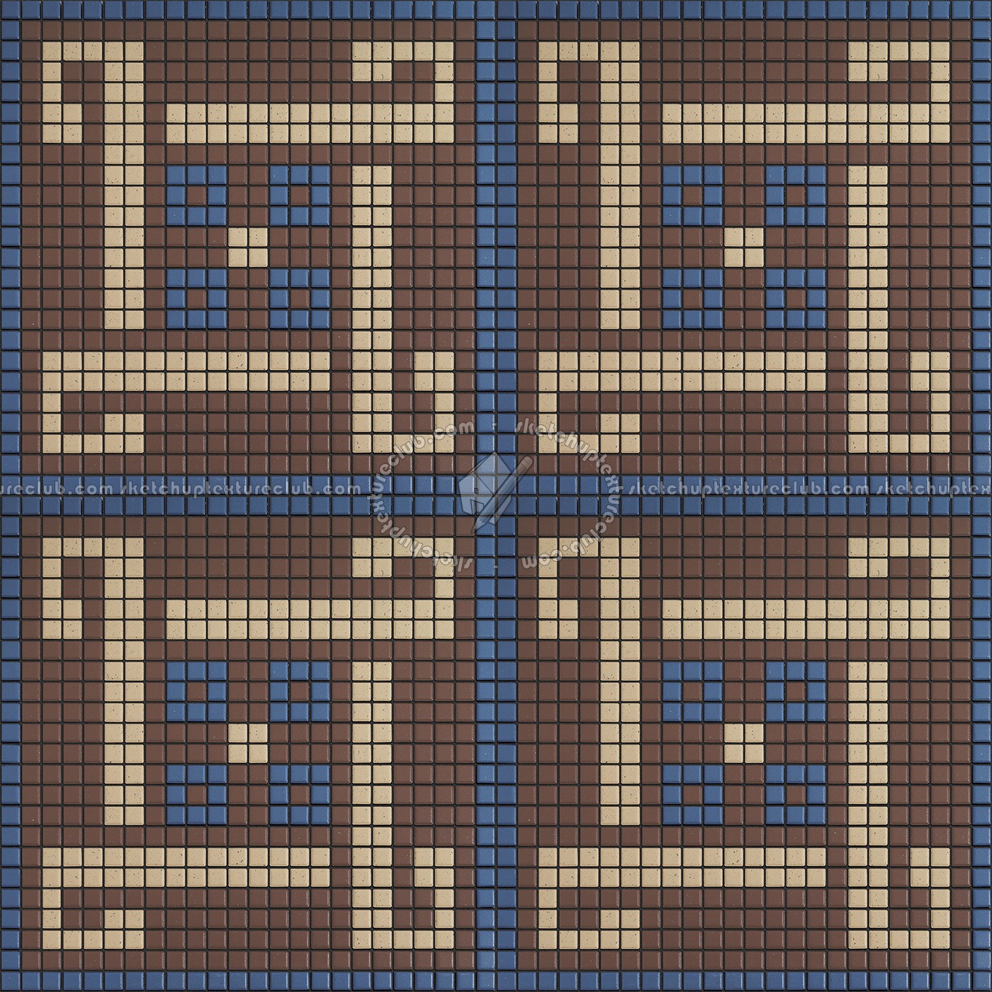 Textures   -   ARCHITECTURE   -   TILES INTERIOR   -   Mosaico   -   Classic format   -   Patterned  - Mosaico patterned tiles texture seamless 15161 (seamless)