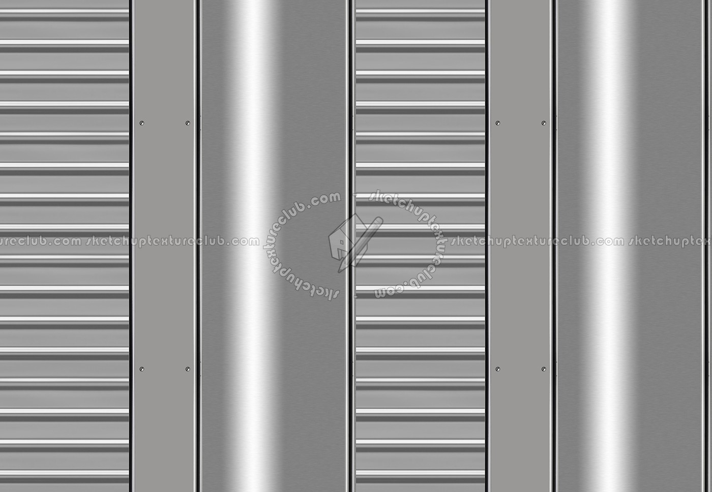 Textures - MATERIALS - METALS - Facades claddings - Aluminium metal facade cladding texture seamless 10235 (seamless)