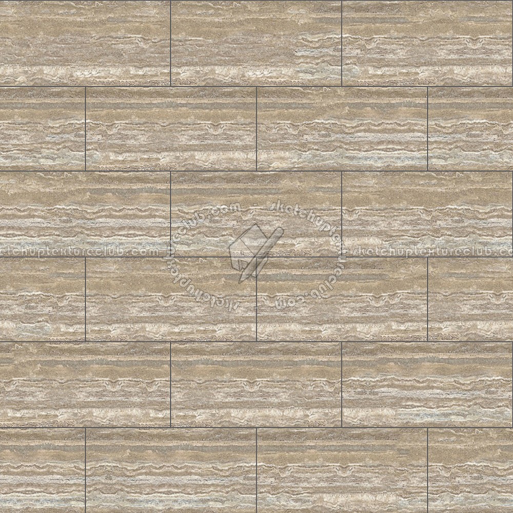 Textures   -   ARCHITECTURE   -   TILES INTERIOR   -   Marble tiles   -   Travertine  - Striated travertine floor tile texture seamless 14797 (seamless)