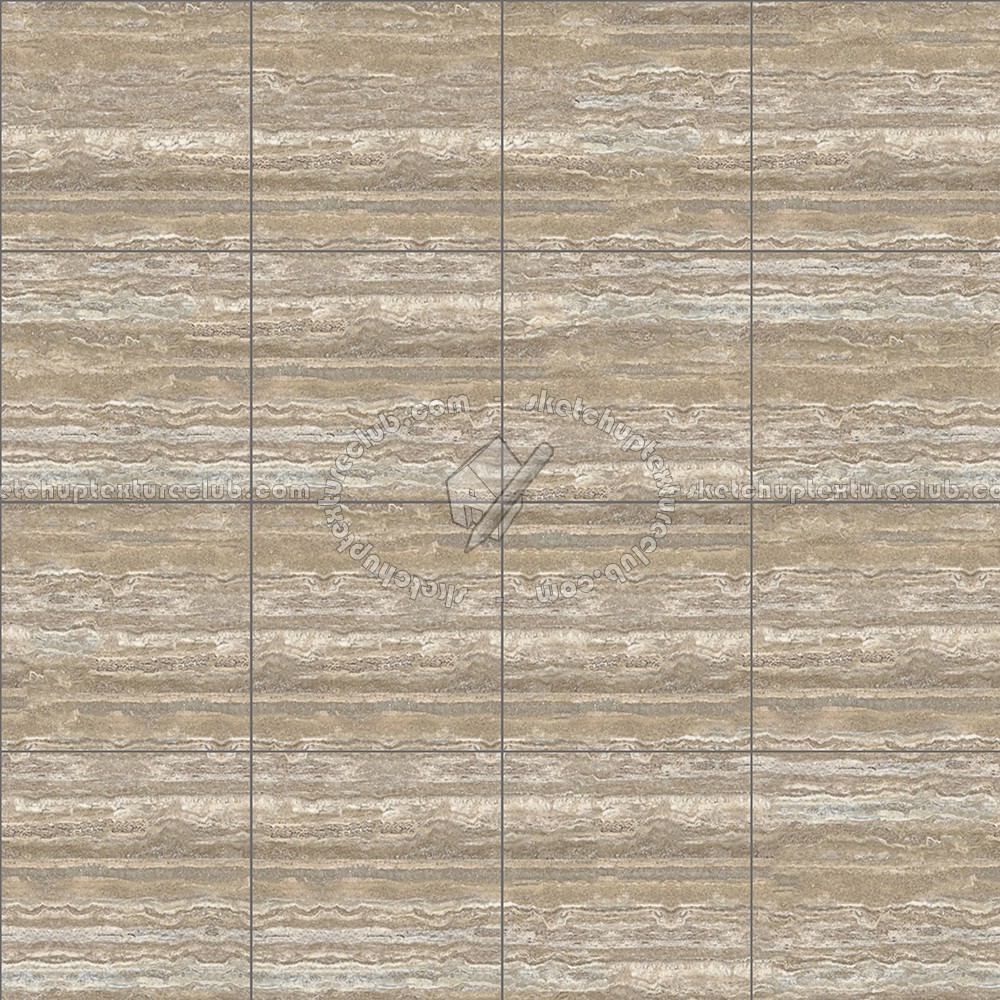 Textures - ARCHITECTURE - TILES INTERIOR - Marble tiles - Travertine - Striated travertine floor tile texture seamless 14798 (seamless)