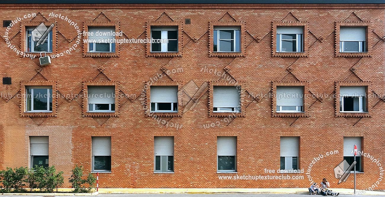 Textures   -   ARCHITECTURE   -   BUILDINGS   -   Residential buildings  - Brick facade residential building 18230