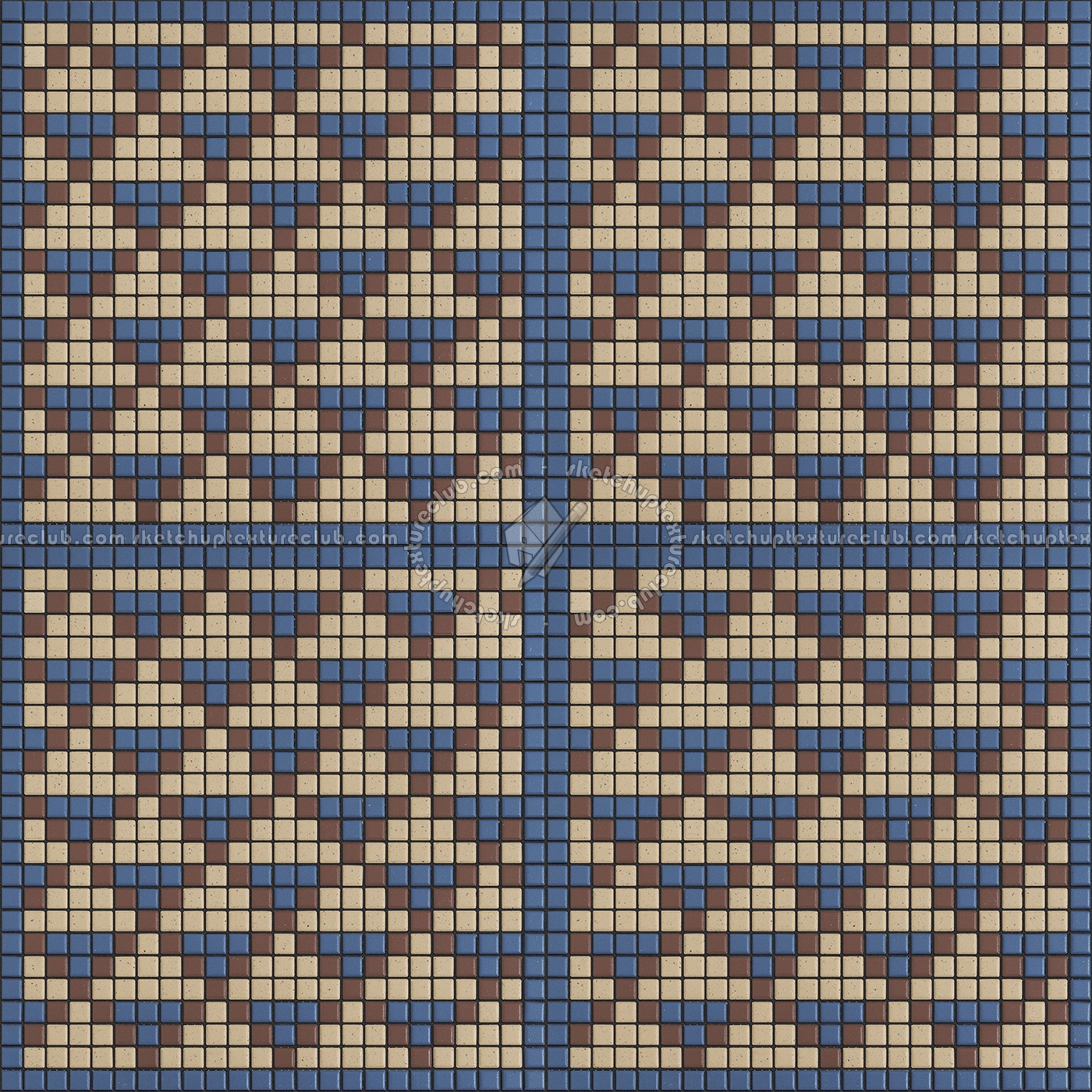 Textures   -   ARCHITECTURE   -   TILES INTERIOR   -   Mosaico   -   Classic format   -   Patterned  - Mosaico patterned tiles texture seamless 15164 (seamless)