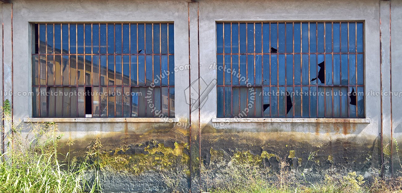 Textures   -   ARCHITECTURE   -   BUILDINGS   -   Windows   -   mixed windows  - Old damaged windows glass blocks broken texture 18453