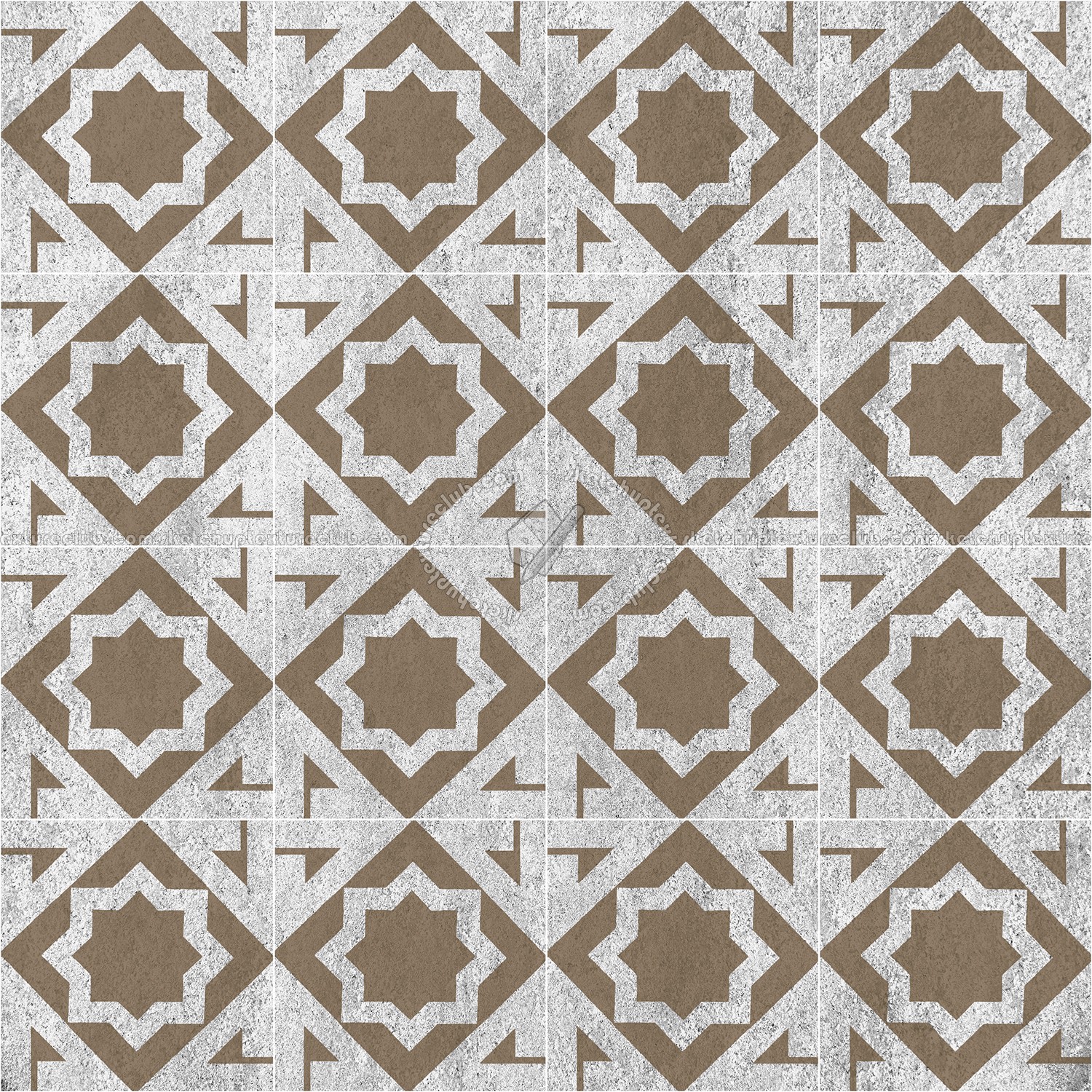 Textures   -   ARCHITECTURE   -   TILES INTERIOR   -   Cement - Encaustic   -   Victorian  - Victorian cement floor tile texture seamless 13795 (seamless)