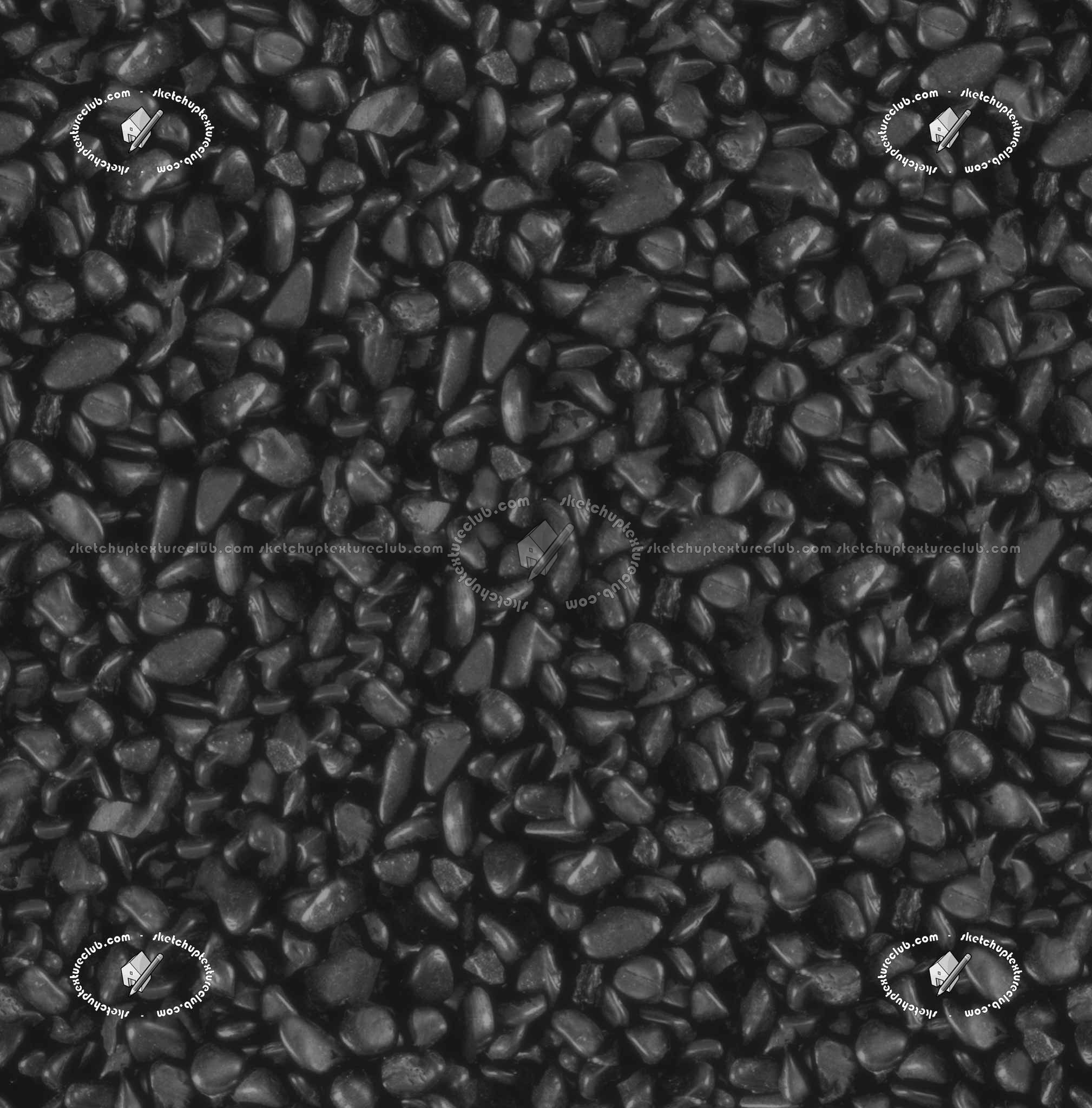 Black stones texture seamless 21060