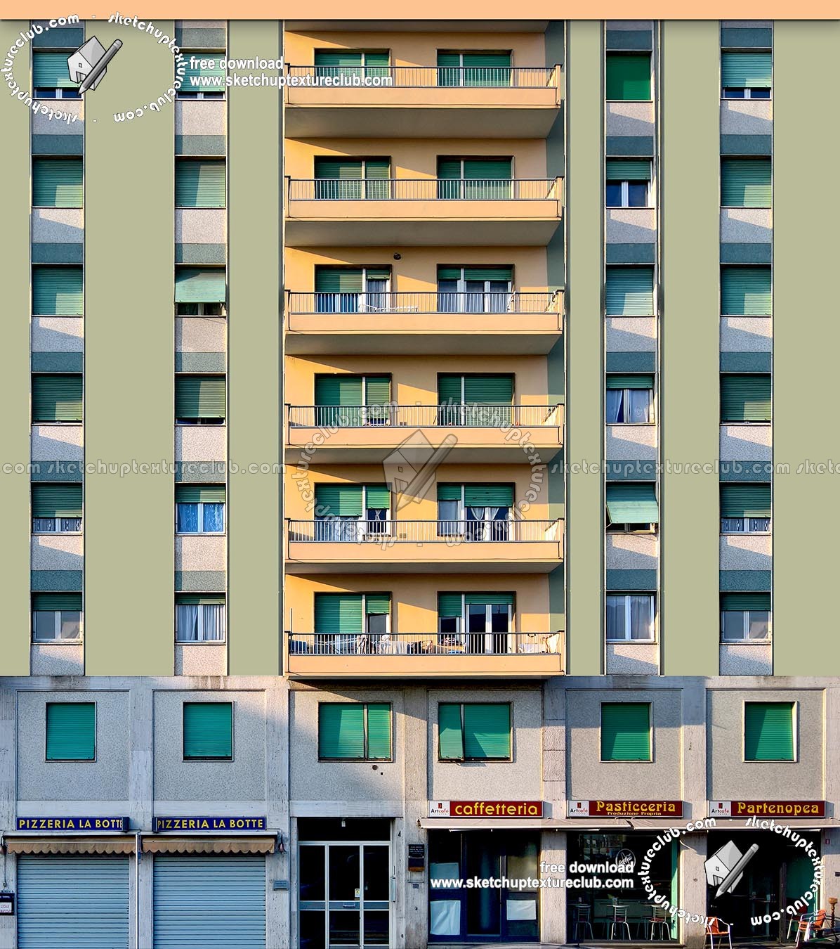 Textures   -   ARCHITECTURE   -   BUILDINGS   -   Residential buildings  - Residential building facade 18235