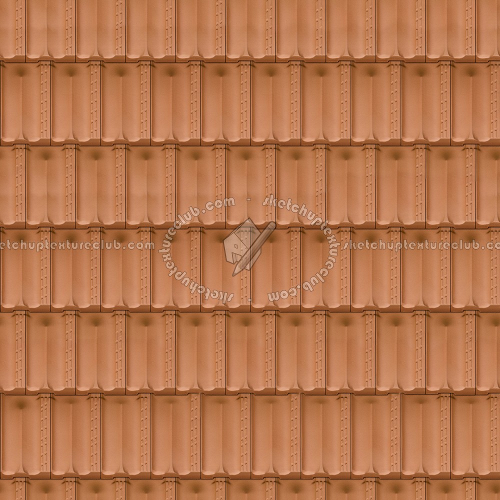 Textures   -   ARCHITECTURE   -   ROOFINGS   -   Clay roofs  - Terracotta roof tile texture seamless 03483 (seamless)