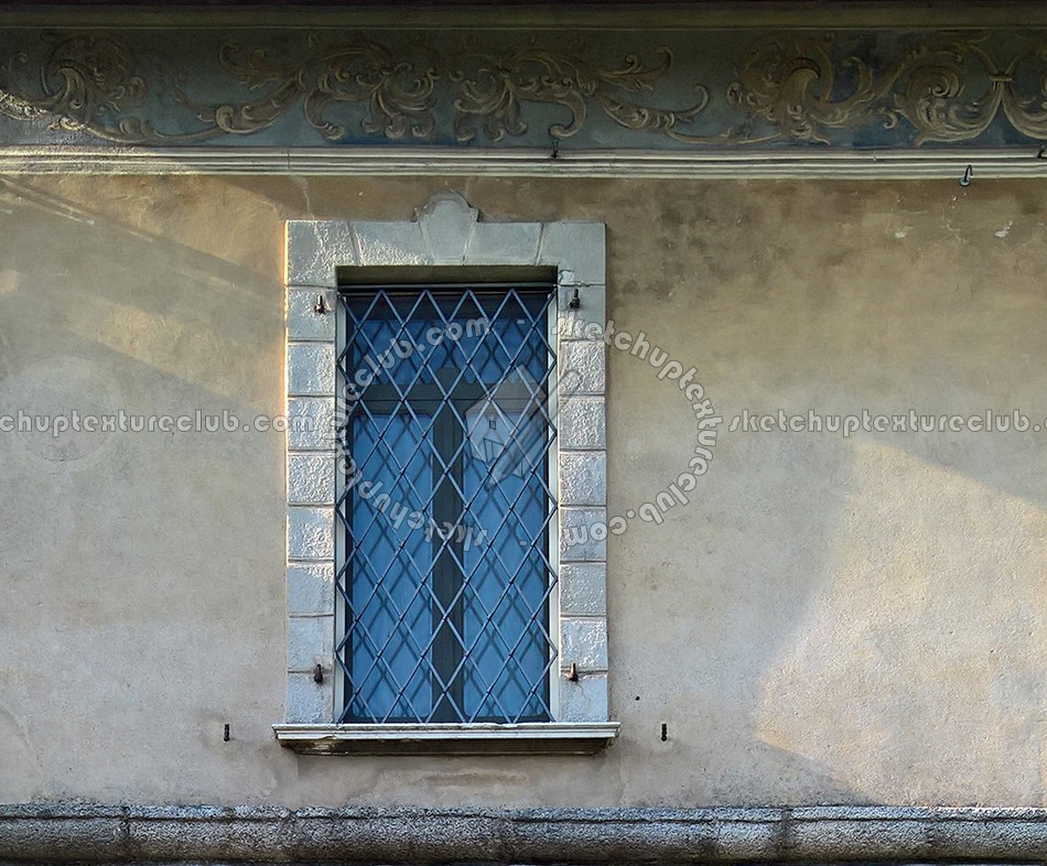 Textures - ARCHITECTURE - BUILDINGS - Windows - mixed windows - Old residential glass window texture 18457