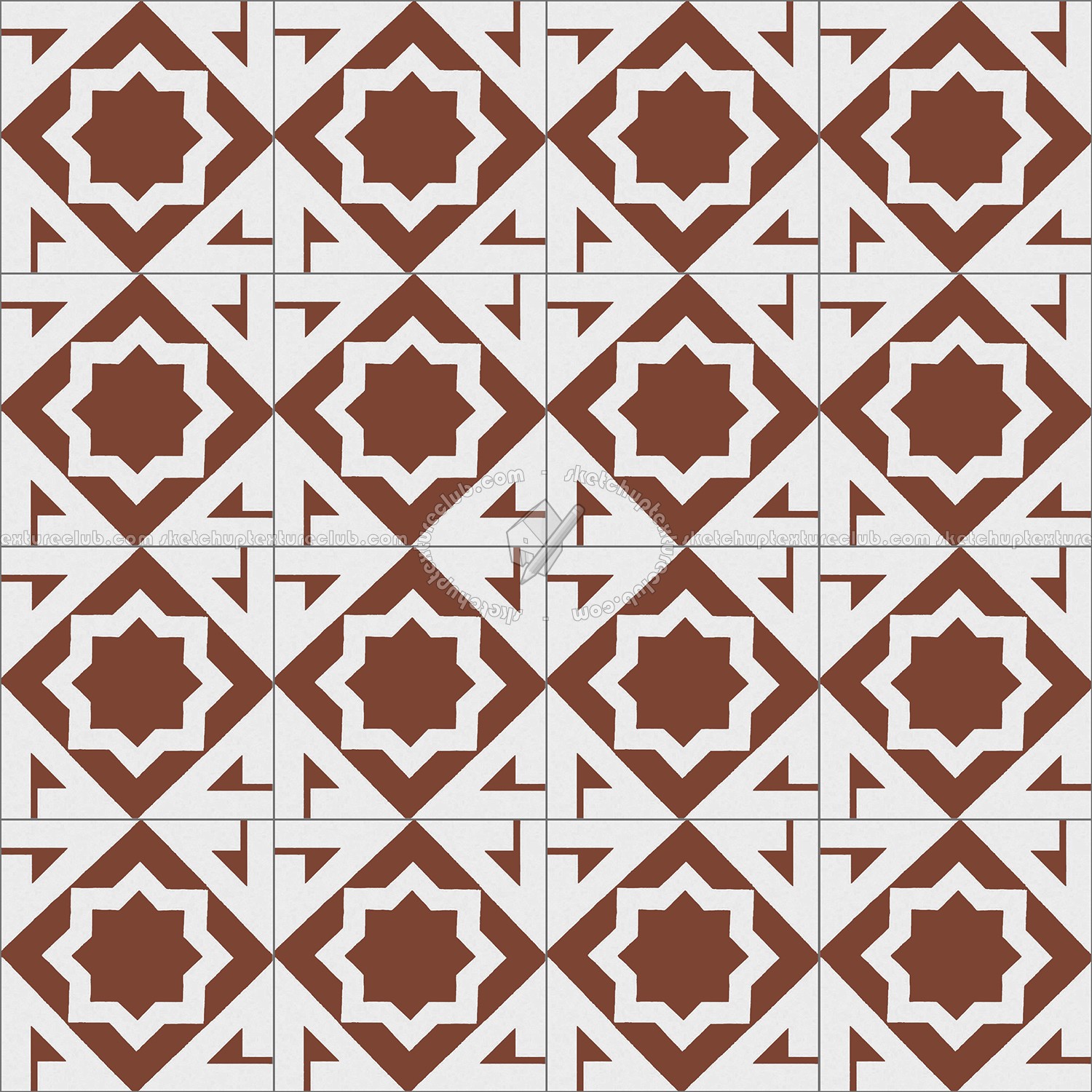 Textures   -   ARCHITECTURE   -   TILES INTERIOR   -   Cement - Encaustic   -   Victorian  - Victorian cement floor tile texture seamless 13798 (seamless)
