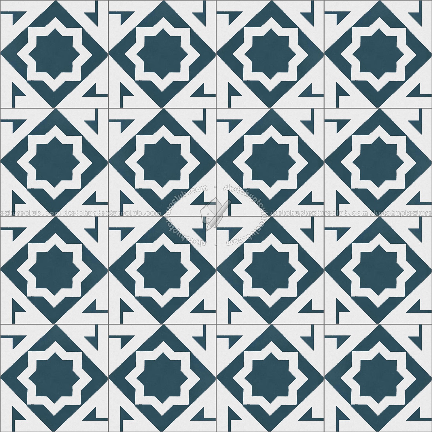 Textures - ARCHITECTURE - TILES INTERIOR - Cement - Encaustic - Victorian - Victorian cement floor tile texture seamless 13799 (seamless)