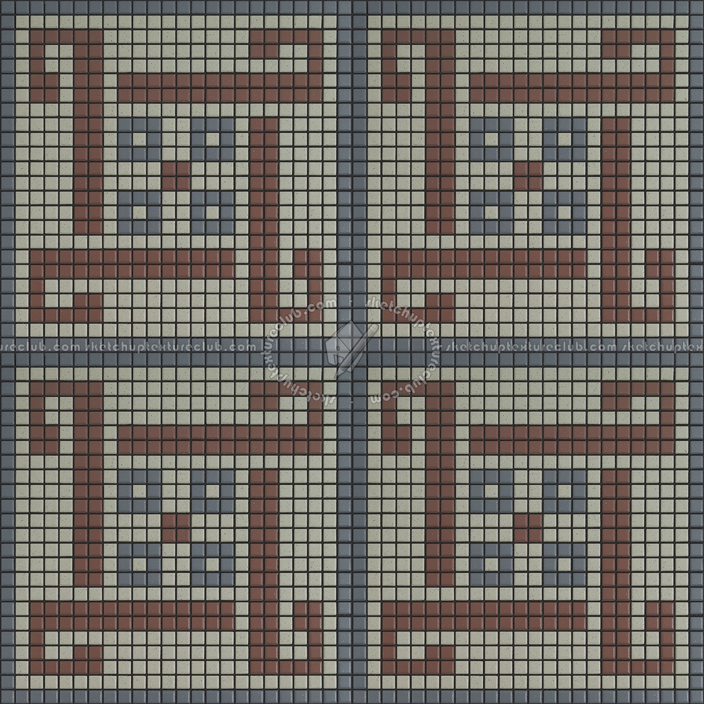 Textures   -   ARCHITECTURE   -   TILES INTERIOR   -   Mosaico   -   Classic format   -   Patterned  - Mosaico patterned tiles texture seamless 15173 (seamless)
