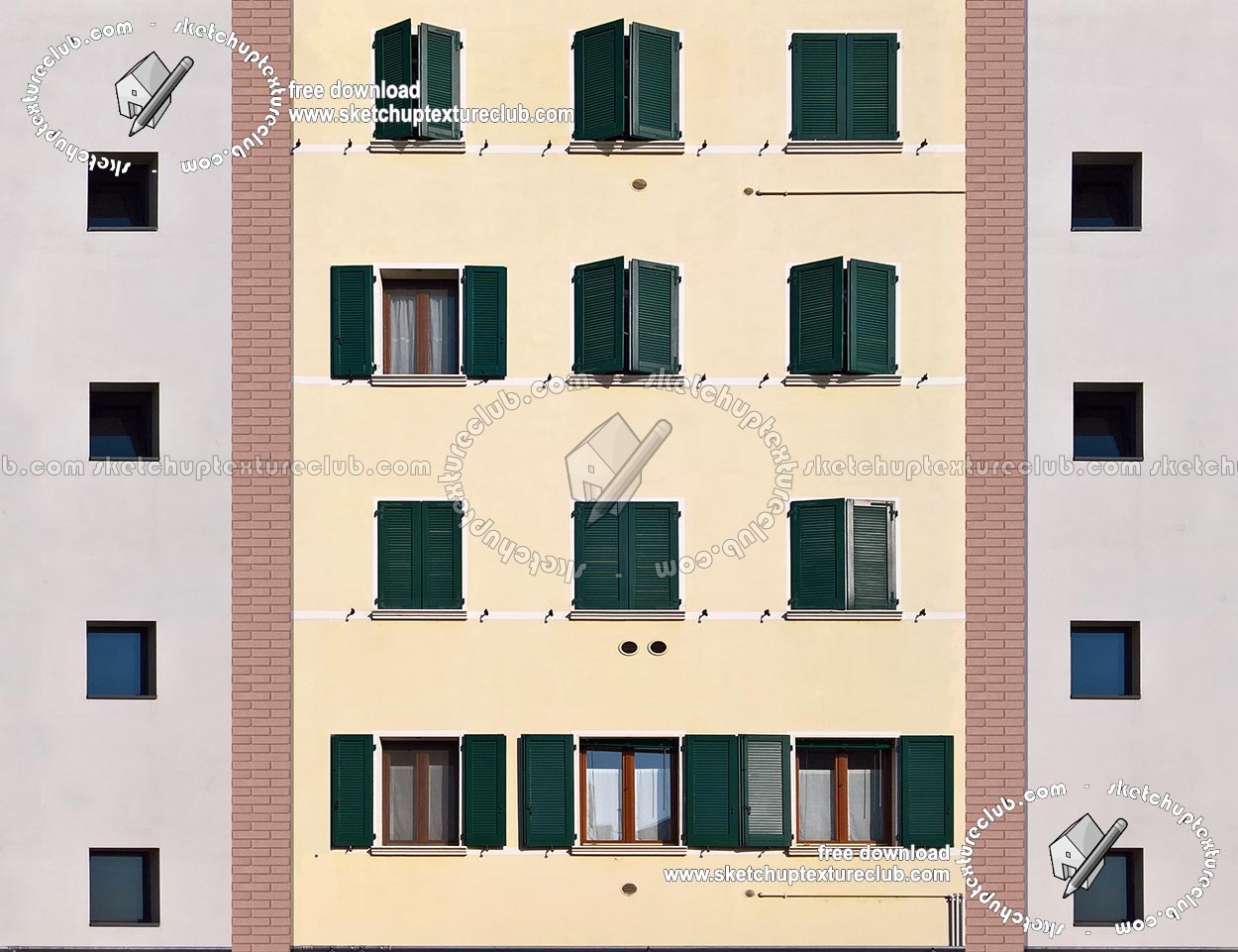 Textures   -   ARCHITECTURE   -   BUILDINGS   -   Residential buildings  - Residential building facade texture seamless 18239 (seamless)