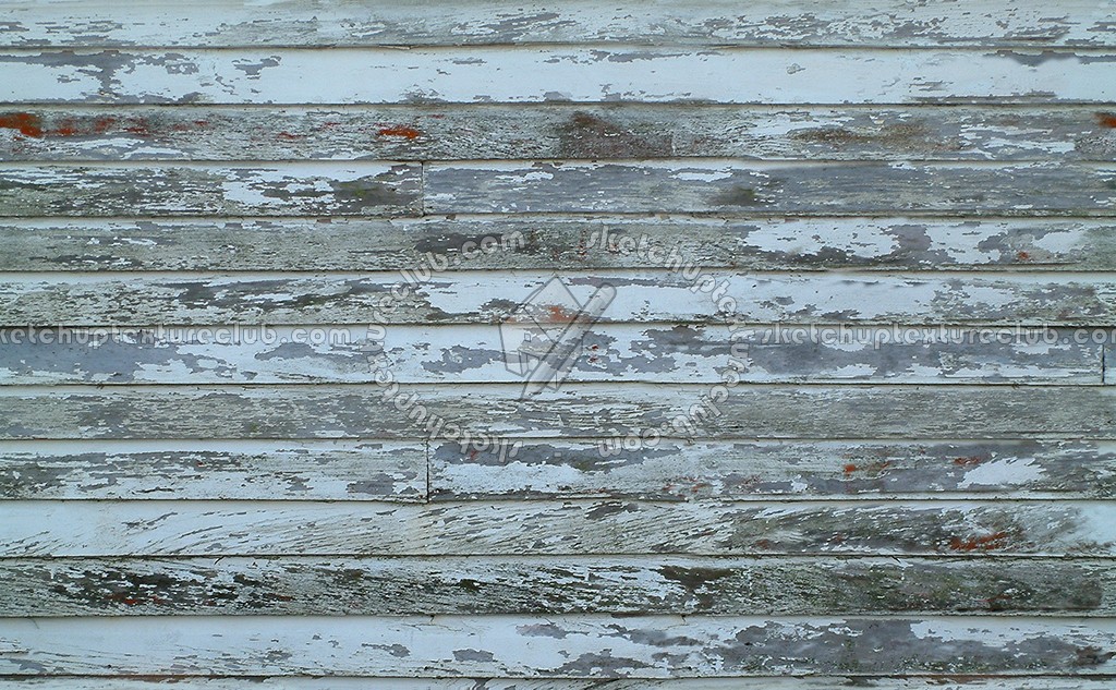Textures - ARCHITECTURE - WOOD PLANKS - Siding wood - Dirty painted siding wood texture seamless 08966 (seamless)