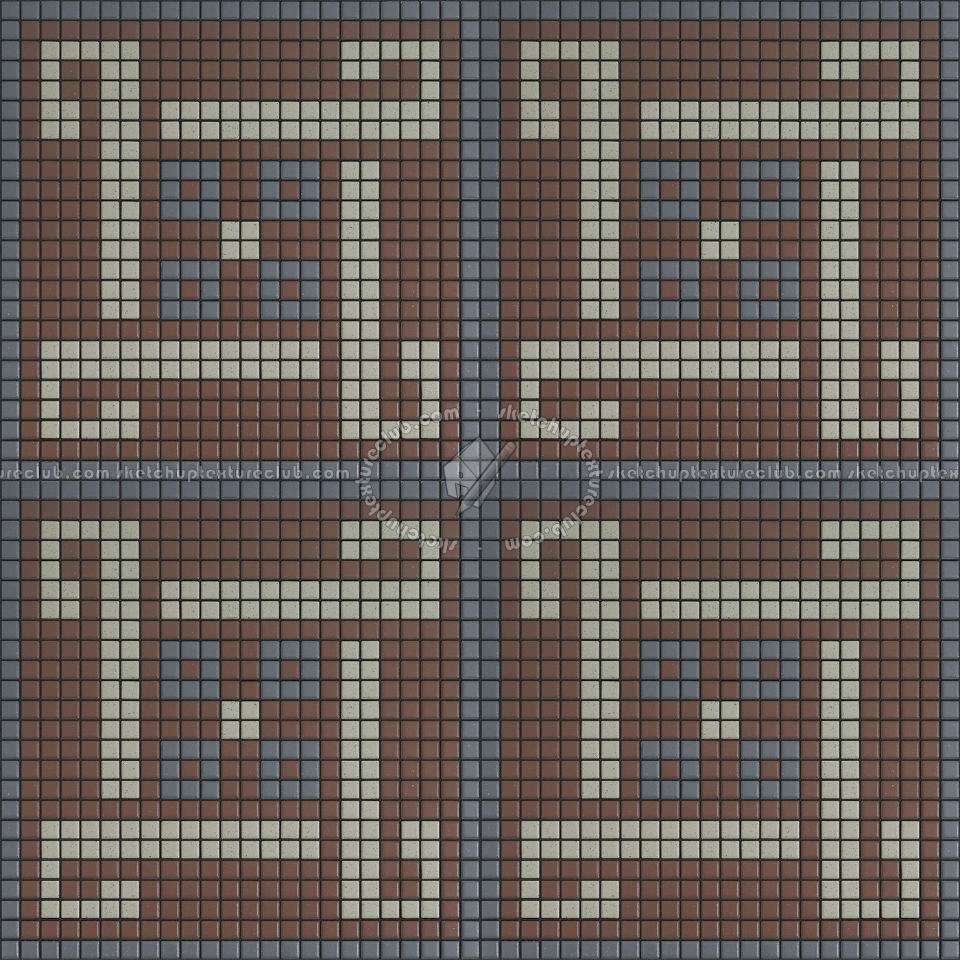 Textures   -   ARCHITECTURE   -   TILES INTERIOR   -   Mosaico   -   Classic format   -   Patterned  - Mosaico patterned tiles texture seamless 15175 (seamless)