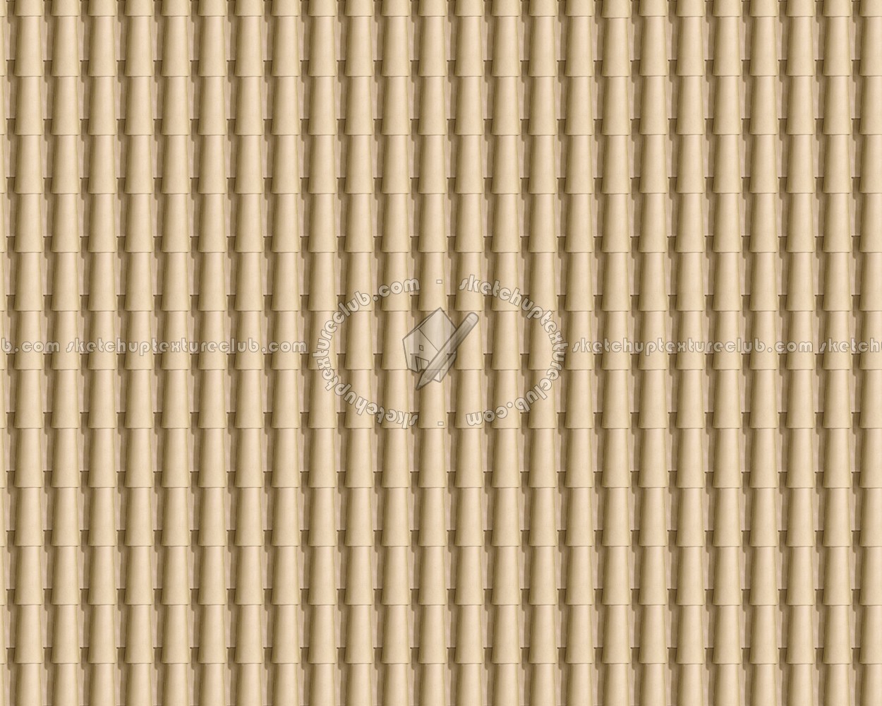 Textures - ARCHITECTURE - ROOFINGS - Clay roofs - Terracotta roof tile texture seamless 03488 (seamless)