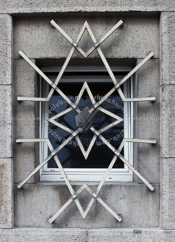 Textures   -   ARCHITECTURE   -   BUILDINGS   -   Windows   -   mixed windows  - Residential window grill texture 18462