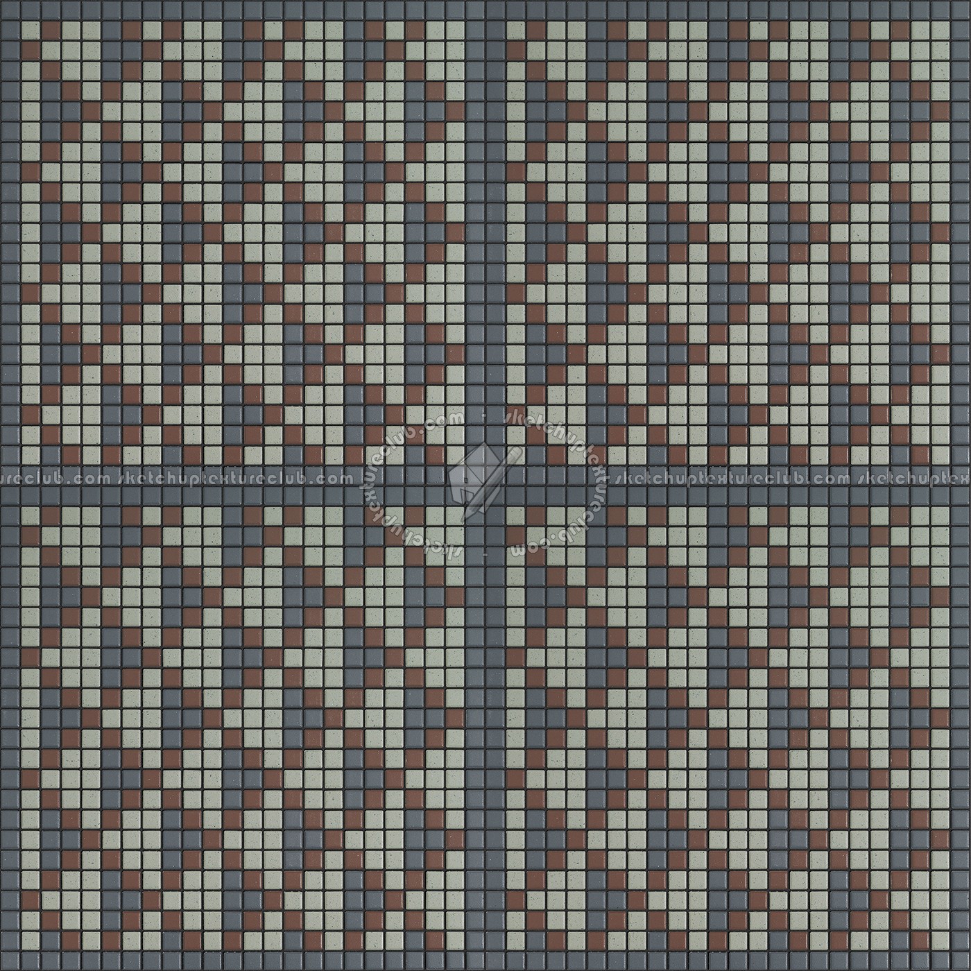 Textures - ARCHITECTURE - TILES INTERIOR - Mosaico - Classic format - Patterned - Mosaico patterned tiles texture seamless 15178 (seamless)