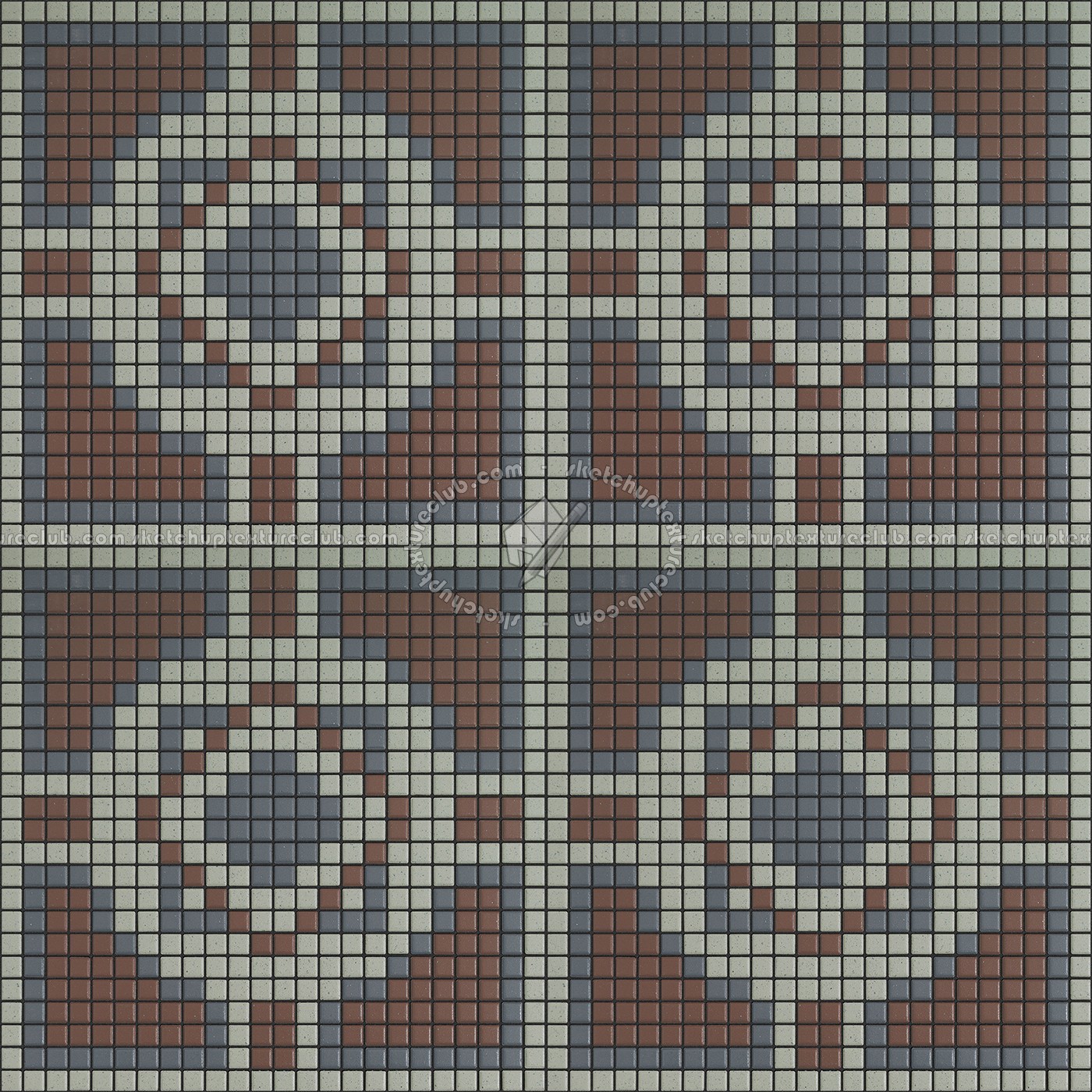 Textures   -   ARCHITECTURE   -   TILES INTERIOR   -   Mosaico   -   Classic format   -   Patterned  - Mosaico patterned tiles texture seamless 15181 (seamless)