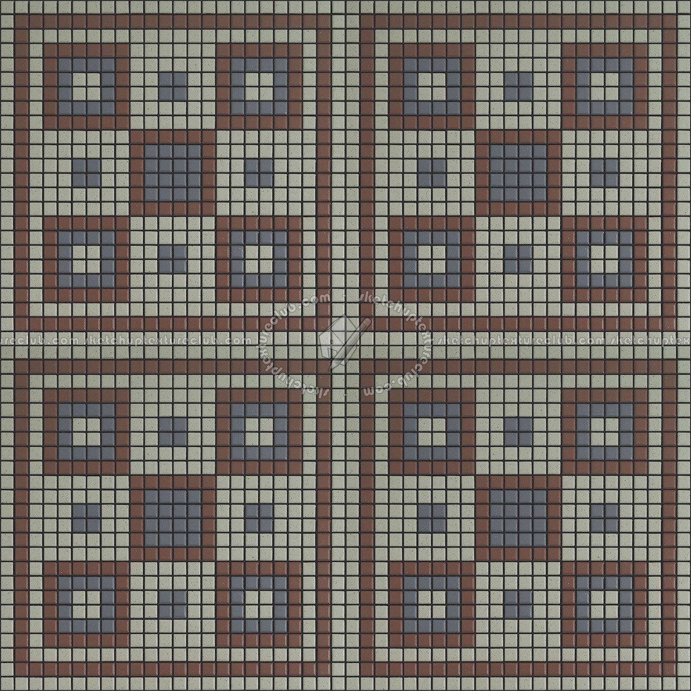 Textures   -   ARCHITECTURE   -   TILES INTERIOR   -   Mosaico   -   Classic format   -   Patterned  - Mosaico patterned tiles texture seamless 15182 (seamless)