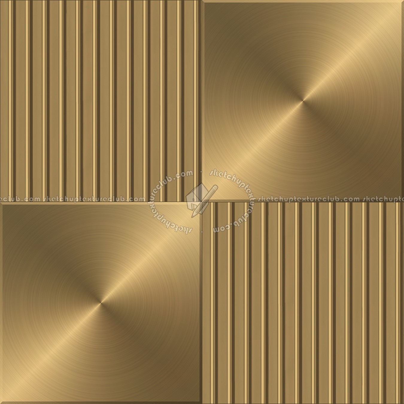 Textures - MATERIALS - METALS - Facades claddings - Gold metal facade cladding texture seamless 10255 (seamless)