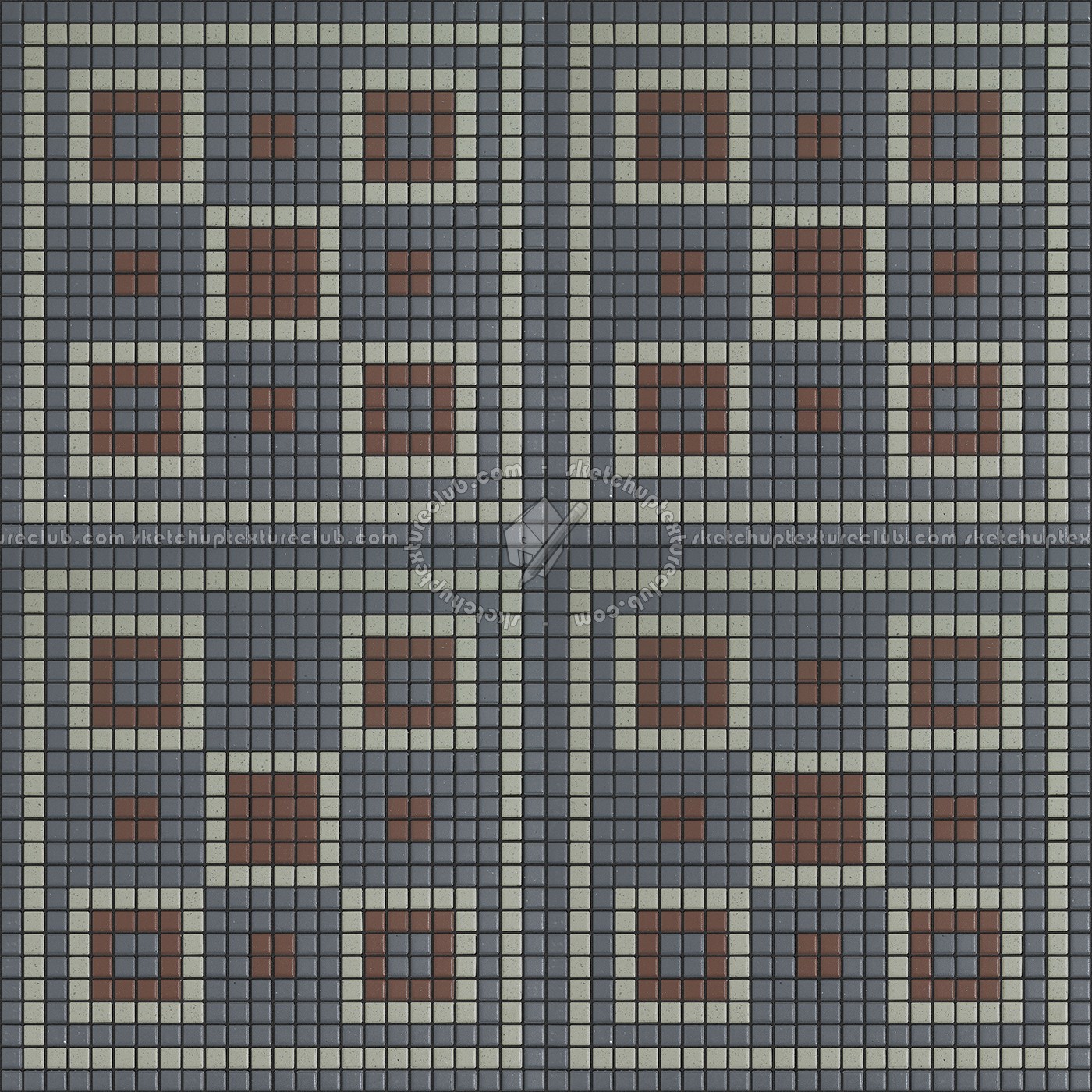 Textures   -   ARCHITECTURE   -   TILES INTERIOR   -   Mosaico   -   Classic format   -   Patterned  - Mosaico patterned tiles texture seamless 15183 (seamless)