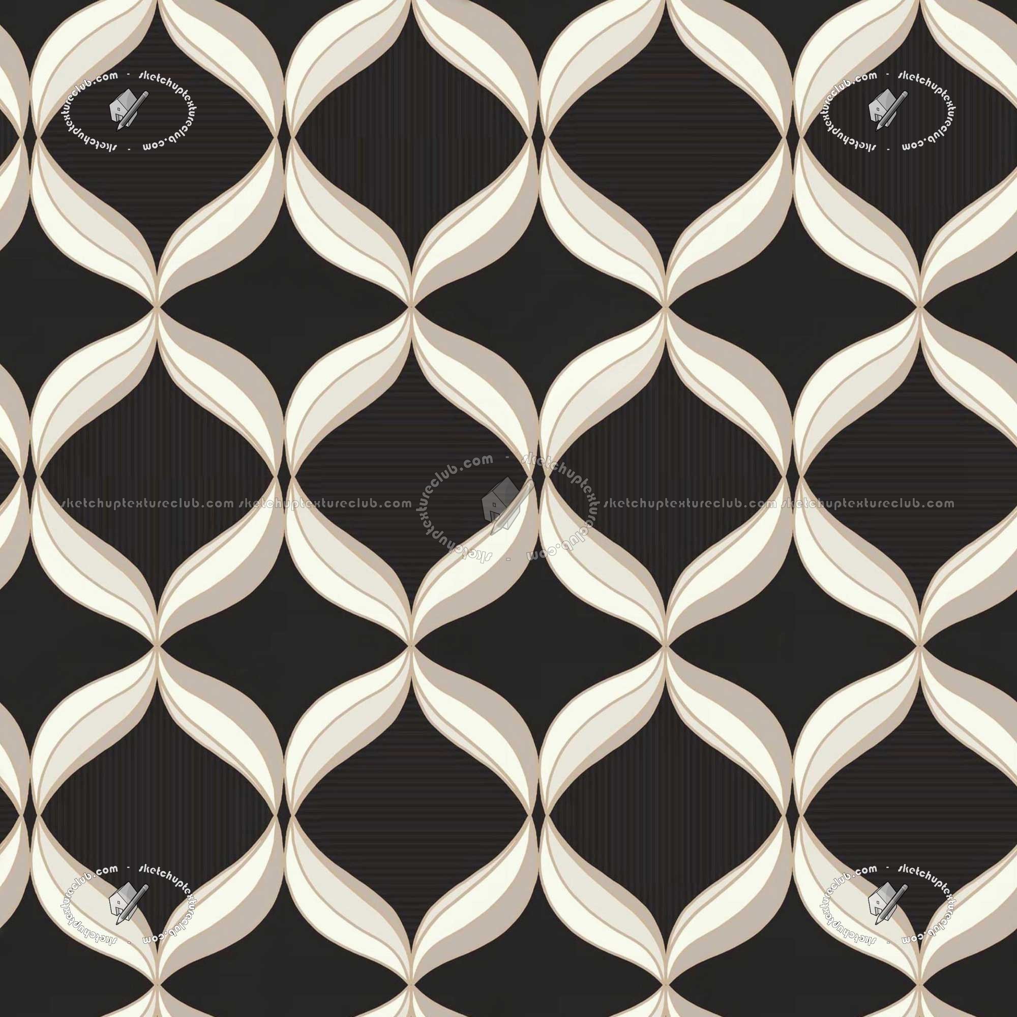 Textures   -   MATERIALS   -   WALLPAPER   -   Geometric patterns  - Modern geometric wallpaper texture seamless 20911 (seamless)