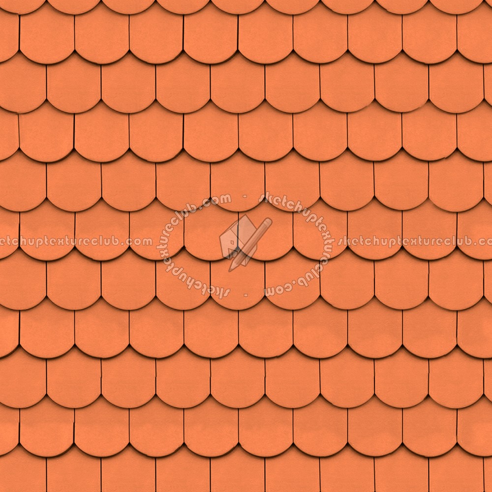 Textures   -   ARCHITECTURE   -   ROOFINGS   -   Clay roofs  - Shingle clay roof tile texture seamless 03497 (seamless)