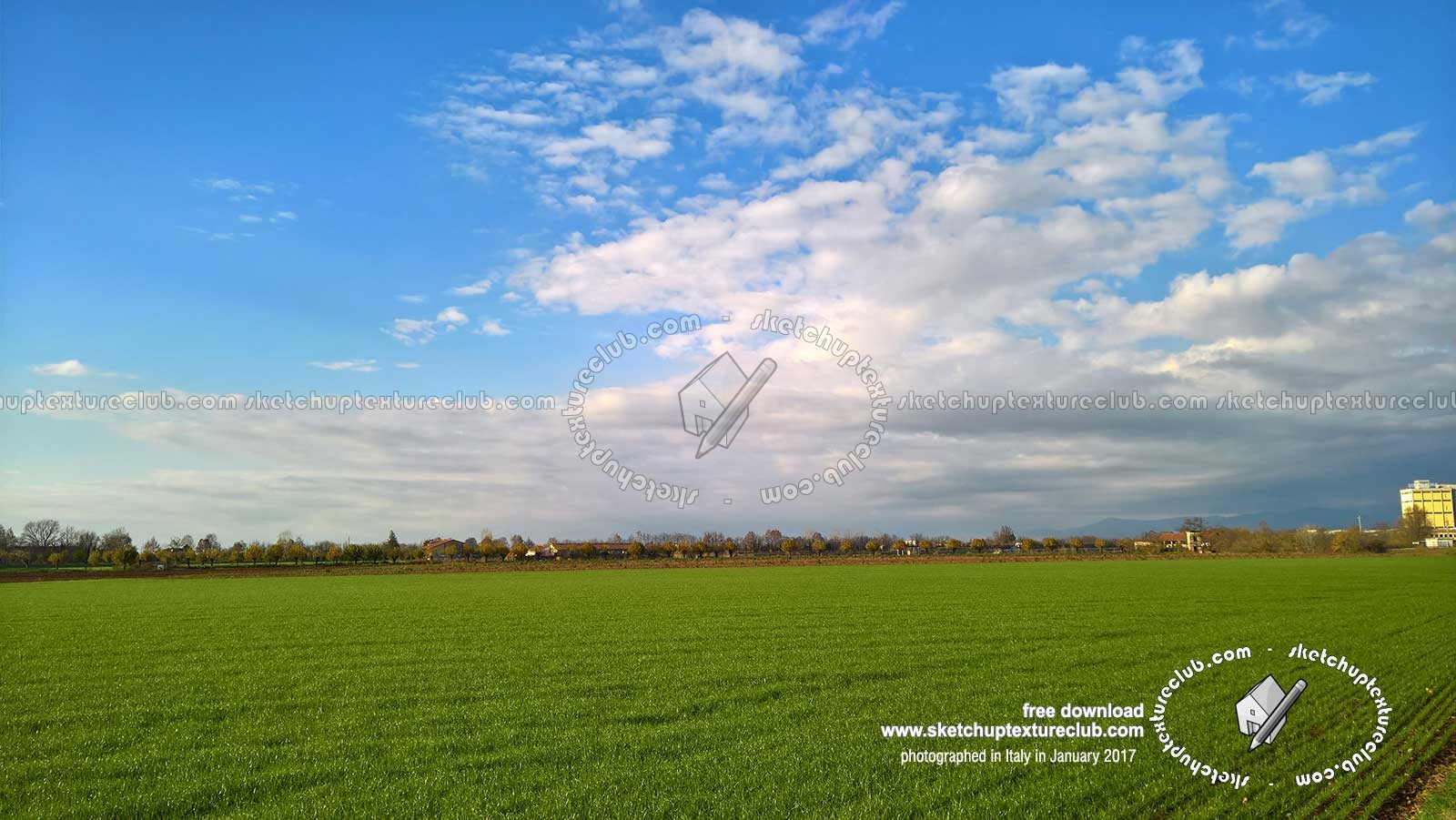 Textures - BACKGROUNDS & LANDSCAPES - NATURE - Countrysides & Hills - Contryside landscape with cludy sky 20418