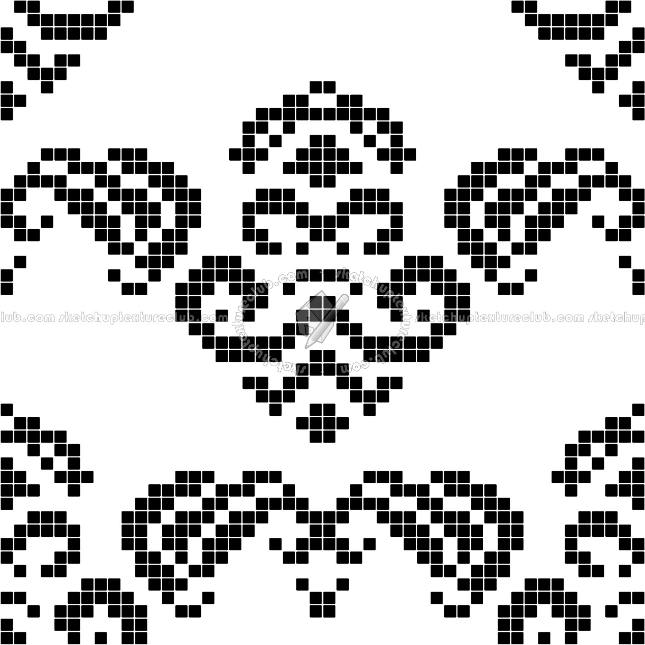 Textures   -   ARCHITECTURE   -   TILES INTERIOR   -   Mosaico   -   Classic format   -   Patterned  - Mosaico patterned tiles texture seamless 15190 - Mask