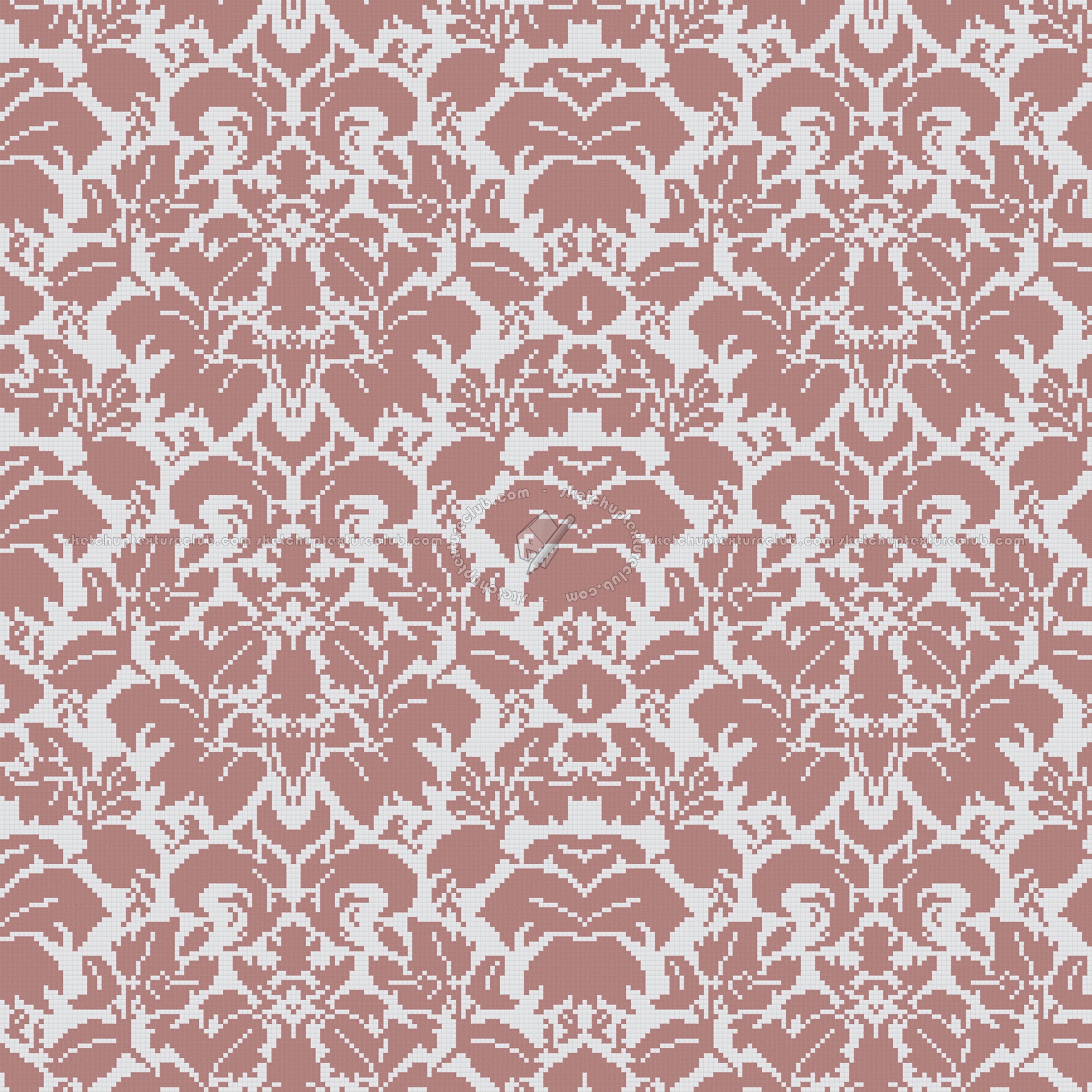 Textures - ARCHITECTURE - TILES INTERIOR - Mosaico - Classic format - Patterned - Mosaico patterned tiles texture seamless 15196 (seamless)