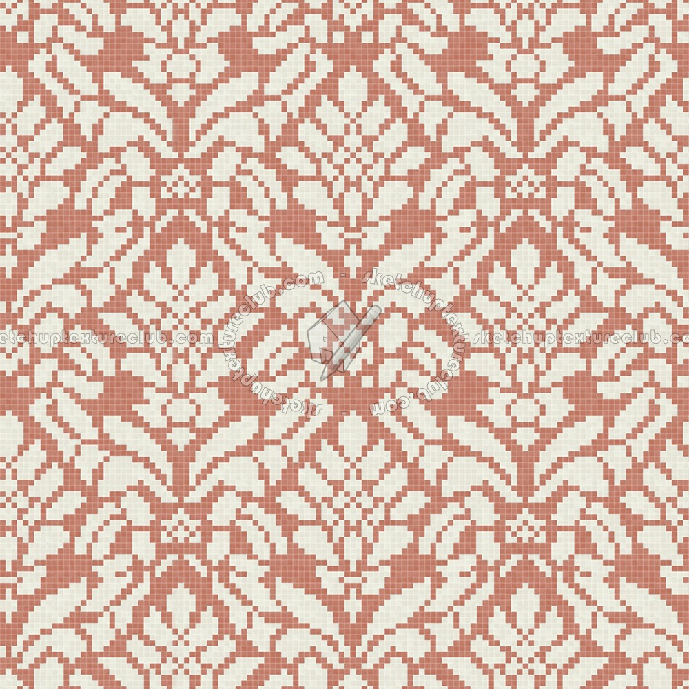 Textures - ARCHITECTURE - TILES INTERIOR - Mosaico - Classic format - Patterned - Mosaico patterned tiles texture seamless 15198 (seamless)