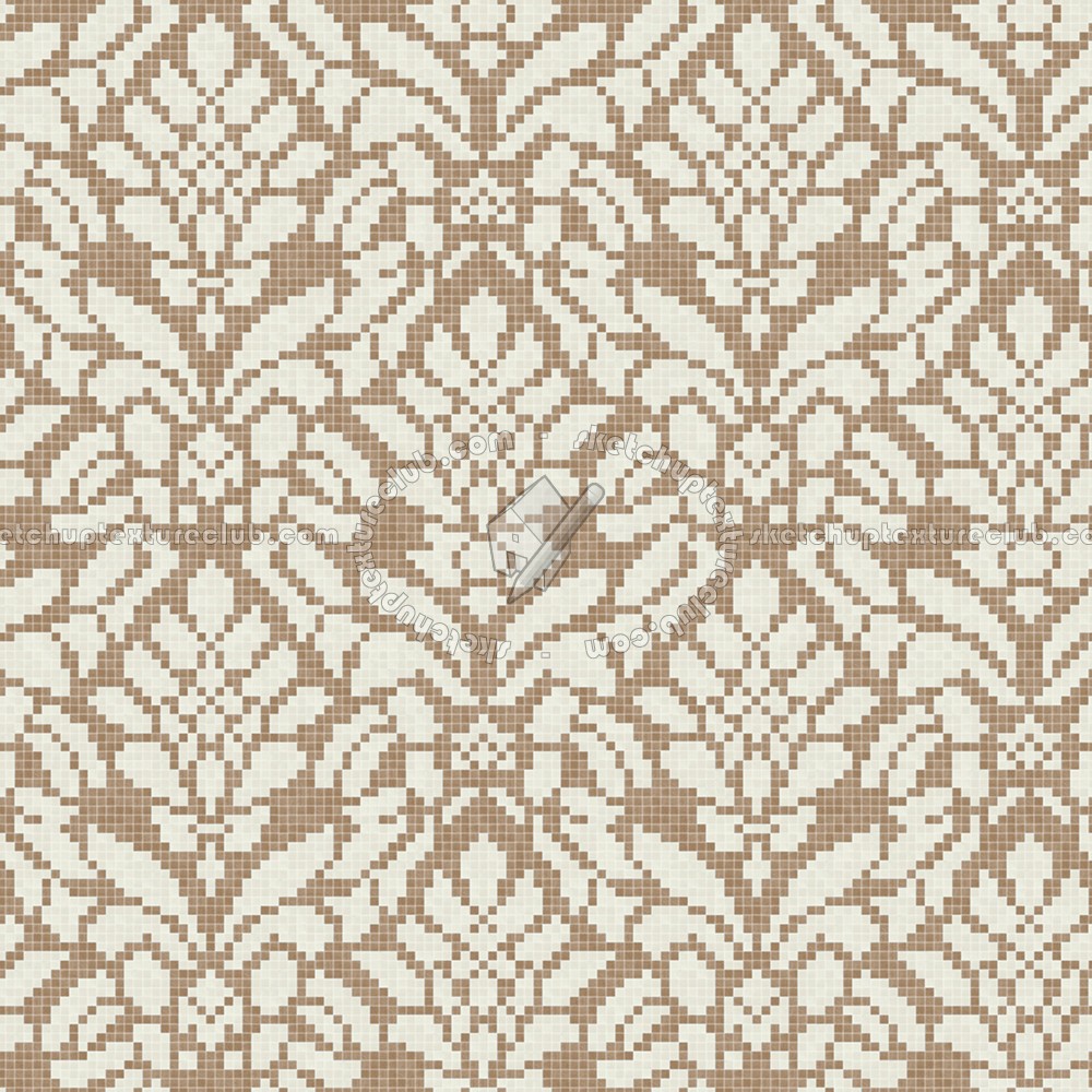 Textures - ARCHITECTURE - TILES INTERIOR - Mosaico - Classic format - Patterned - Mosaico patterned tiles texture seamless 15200 (seamless)