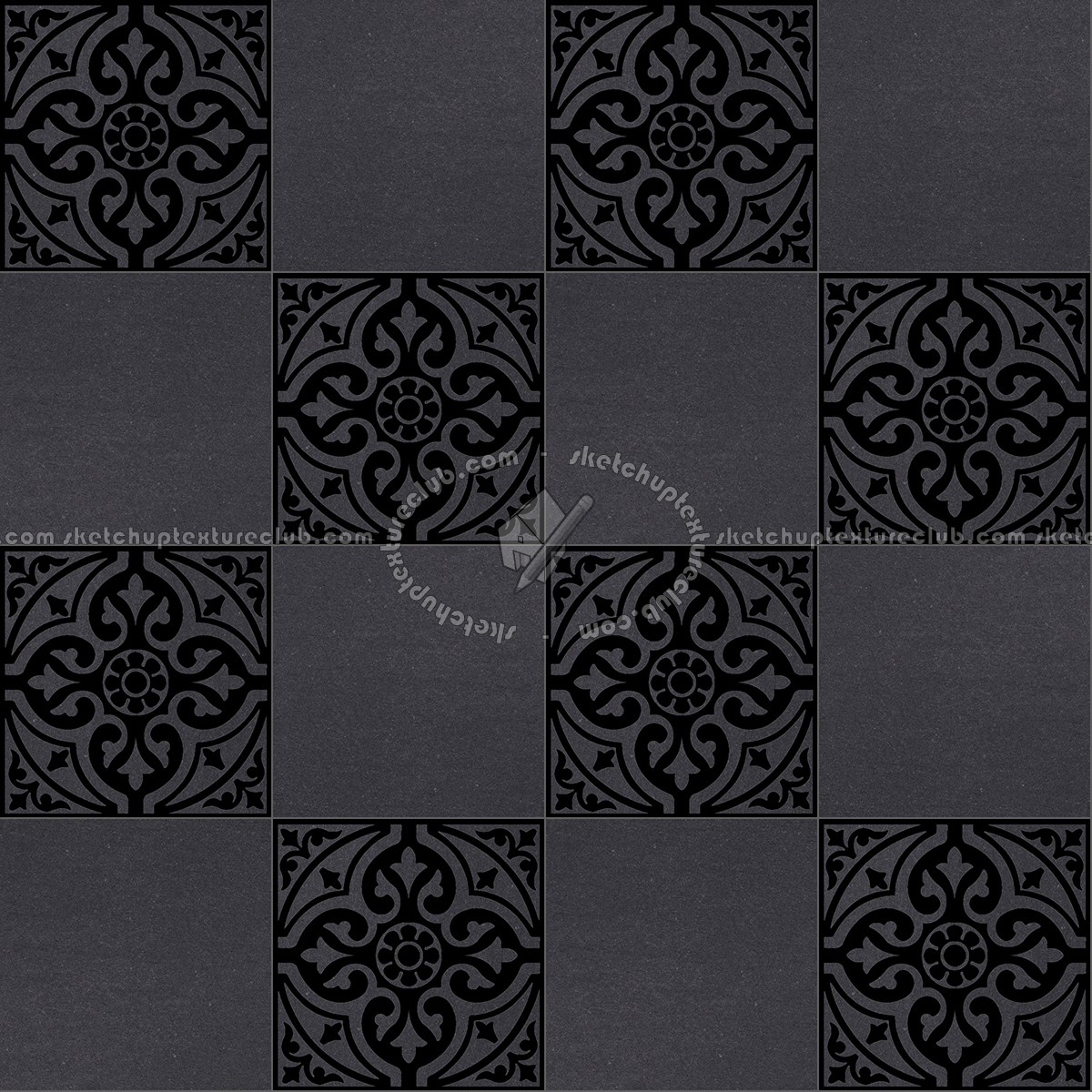 Textures   -   ARCHITECTURE   -   TILES INTERIOR   -   Cement - Encaustic   -   Victorian  - Victorian cement floor tile texture seamless 13829 (seamless)