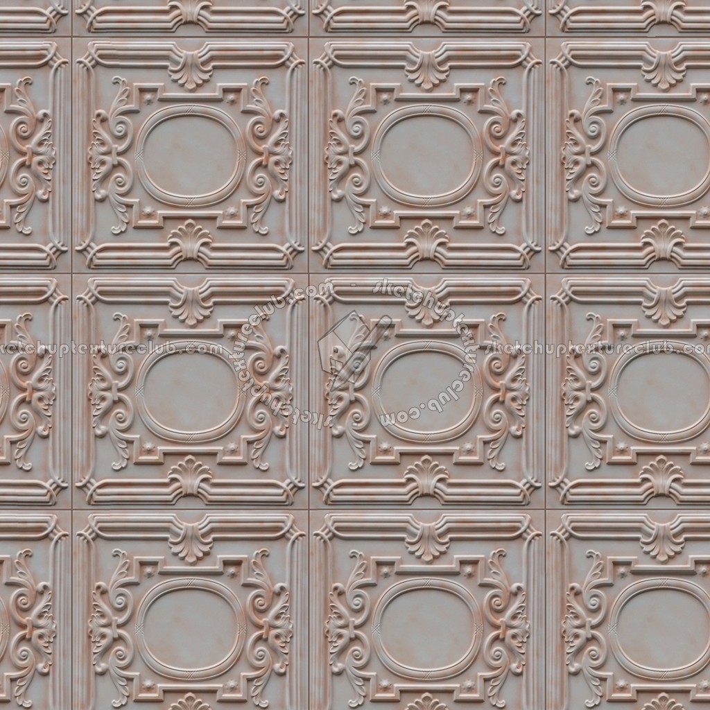 Interior ceiling tiles panel texture seamless 02892