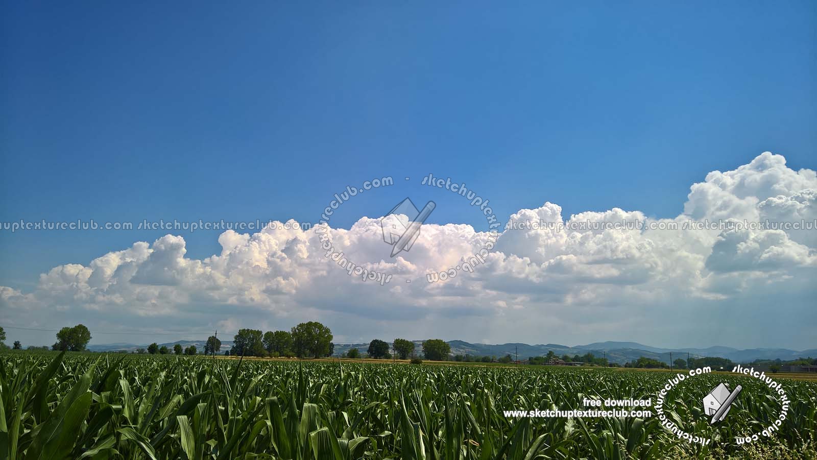 Textures   -   BACKGROUNDS & LANDSCAPES   -   NATURE   -   Countrysides & Hills  - Contryside landscape with cludy sky 20741