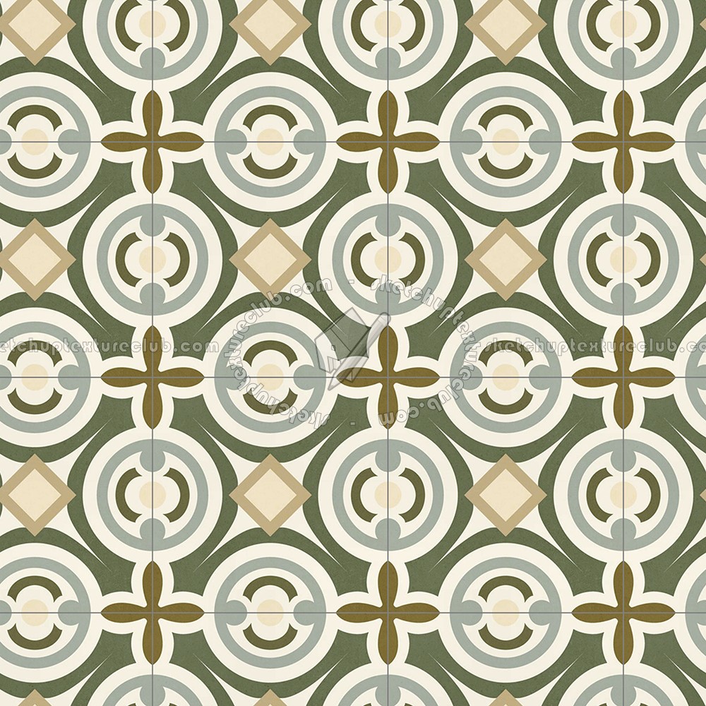 Textures   -   ARCHITECTURE   -   TILES INTERIOR   -   Cement - Encaustic   -   Encaustic  - Traditional encaustic cement ornate tile texture seamless 13617 (seamless)