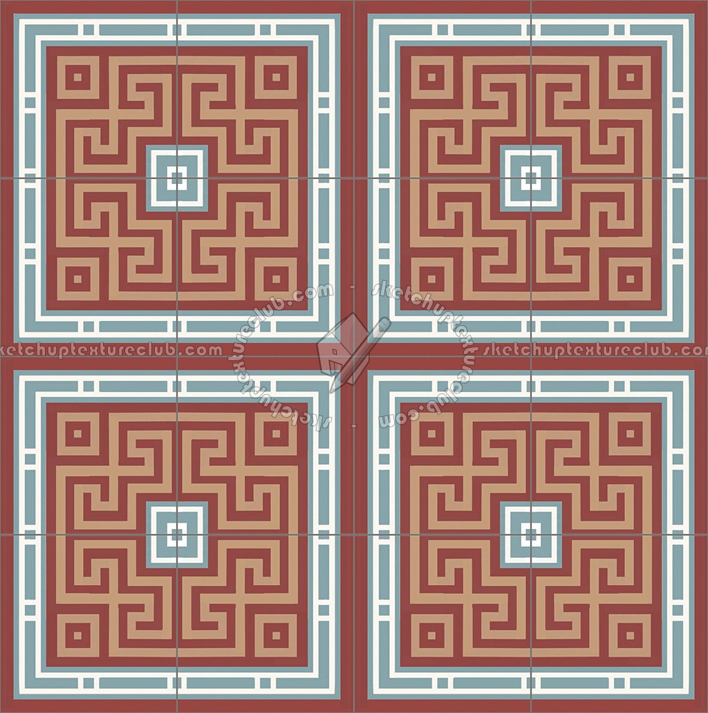 Textures   -   ARCHITECTURE   -   TILES INTERIOR   -   Cement - Encaustic   -   Victorian  - Victorian cement floor tile texture seamless 13837 (seamless)