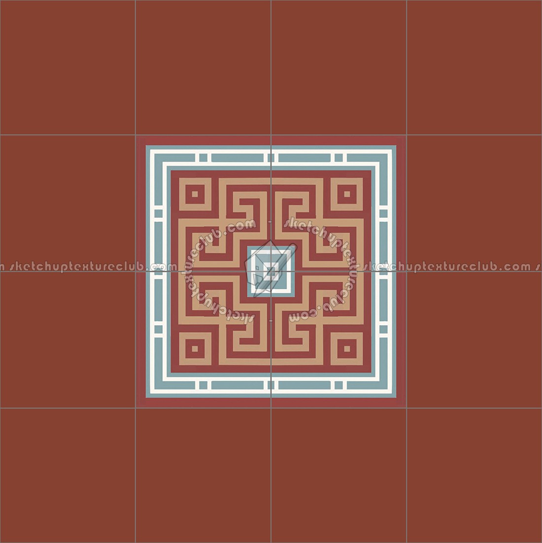 Textures   -   ARCHITECTURE   -   TILES INTERIOR   -   Cement - Encaustic   -   Victorian  - Victorian cement floor tile texture seamless 13838 (seamless)