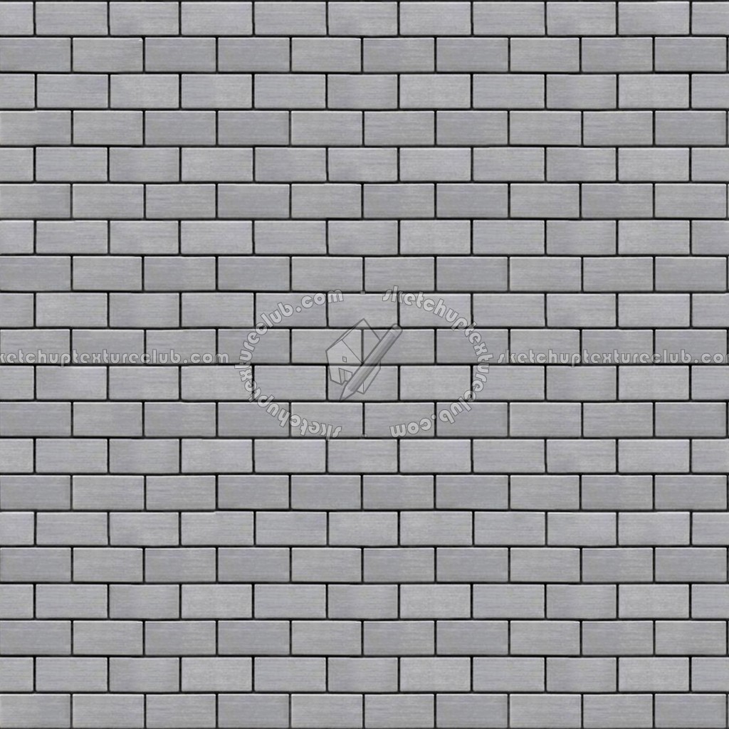 Textures - MATERIALS - METALS - Facades claddings - Metal brick facade cladding texture seamless 10286 (seamless)